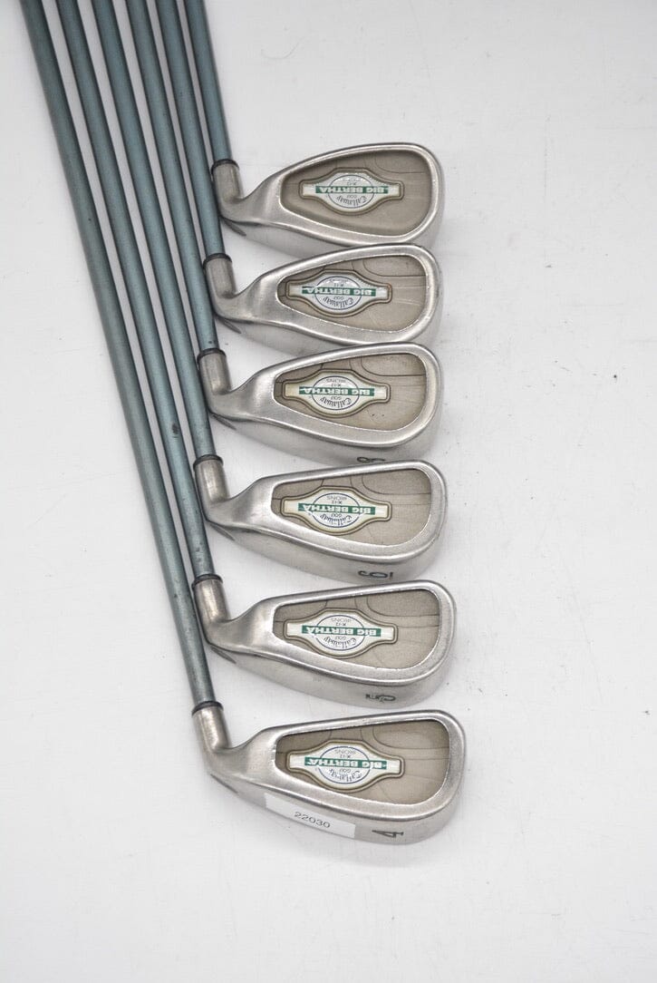 Women's Callaway Big Bertha X-12 4-6, 8-PW Iron Set W Flex -.5" Golf Clubs GolfRoots