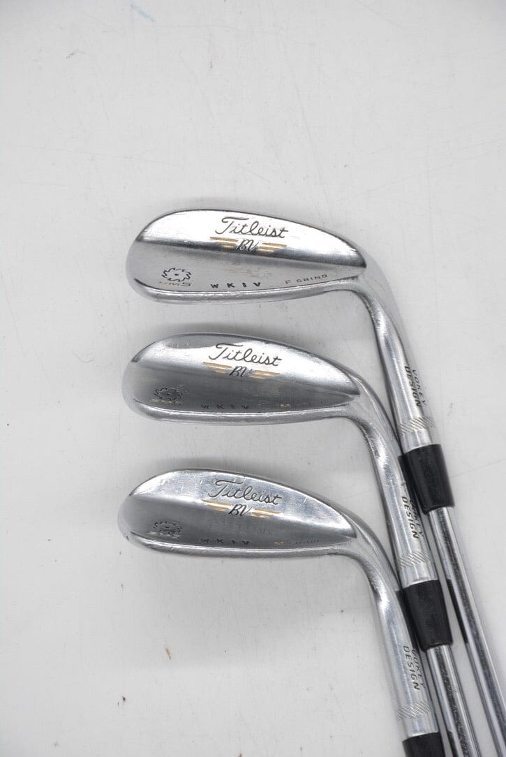 Titleist Vokey SM5 Tour Chrome 50, 54, 58 Degrees Wedge Set S Flex