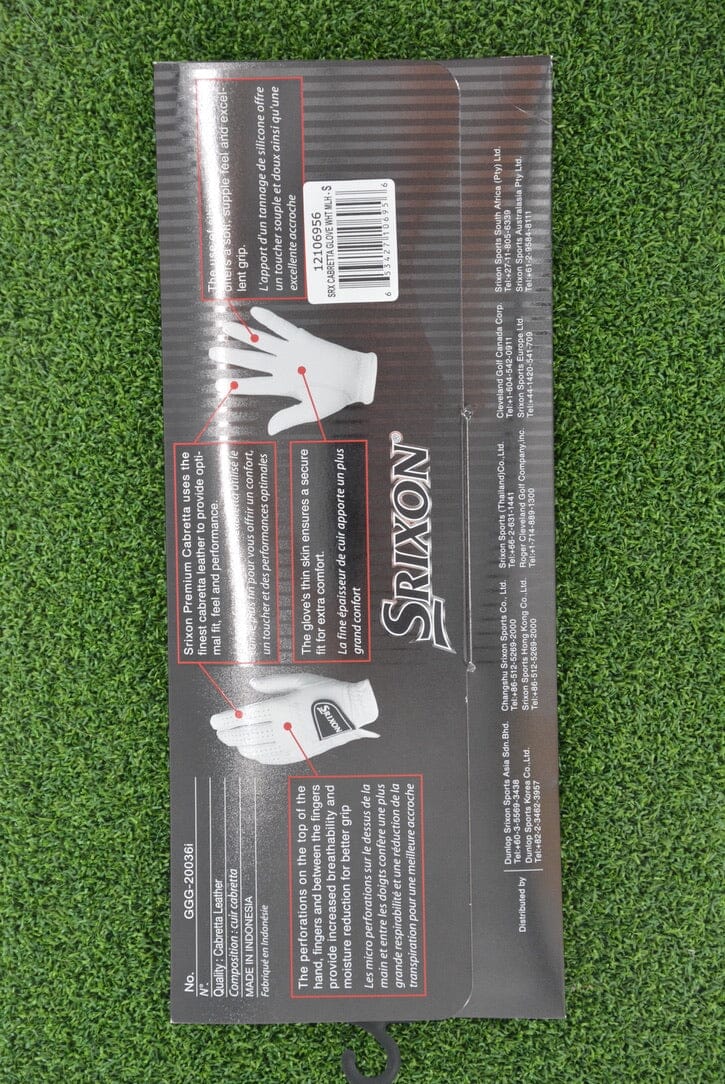 Srixon Premium Cabretta Glove - White GolfRoots