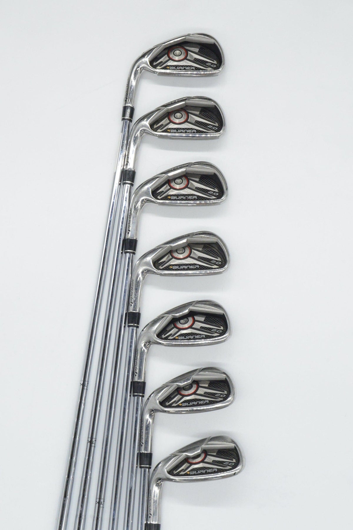 Lefty TaylorMade Burner 2.0 4-PW Iron Set R Flex +0.5" Golf Iron Sets TaylorMade