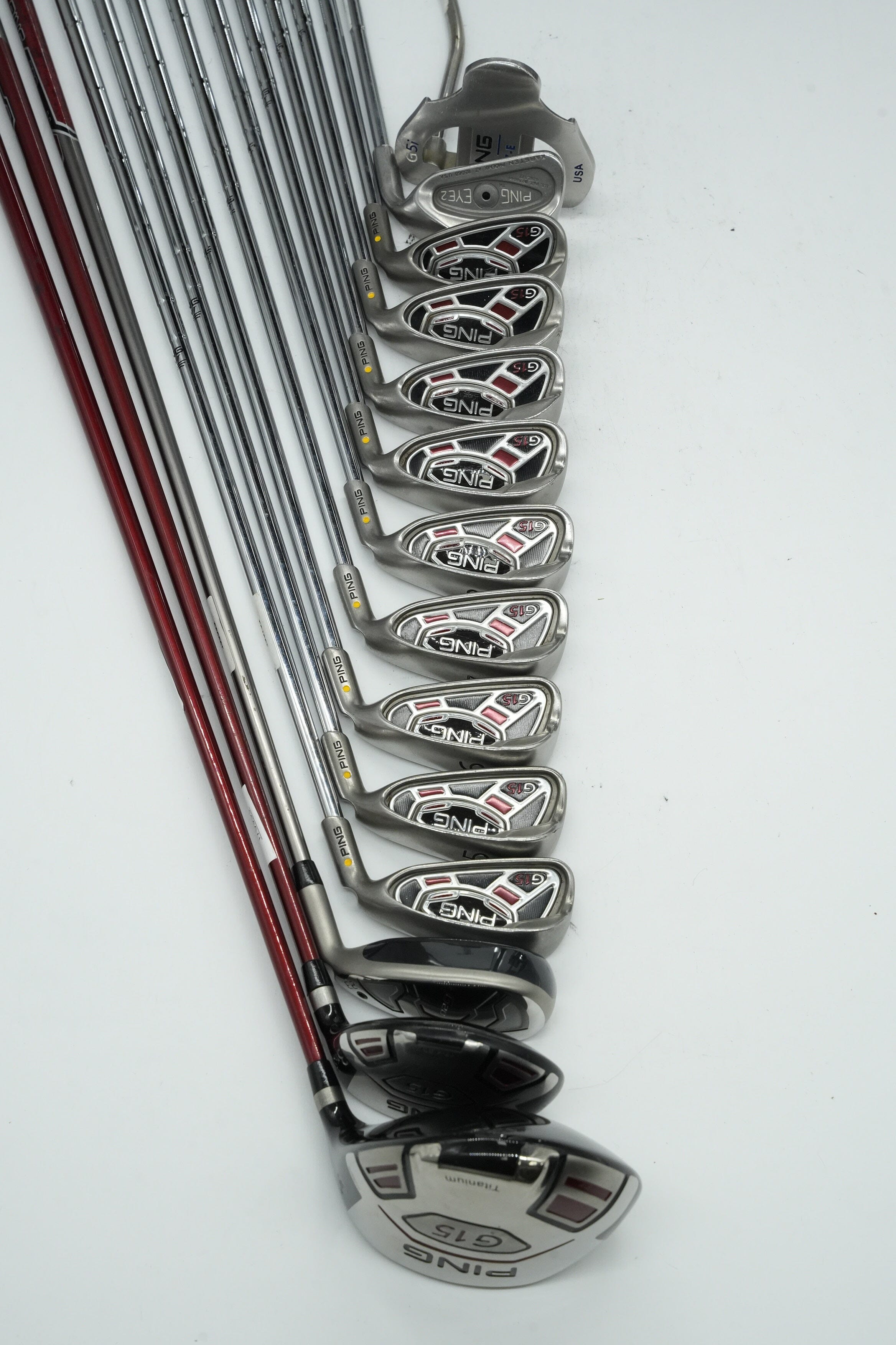 Ping G15 Mixed Full Set S Flex +0.25" Golf Clubs GolfRoots