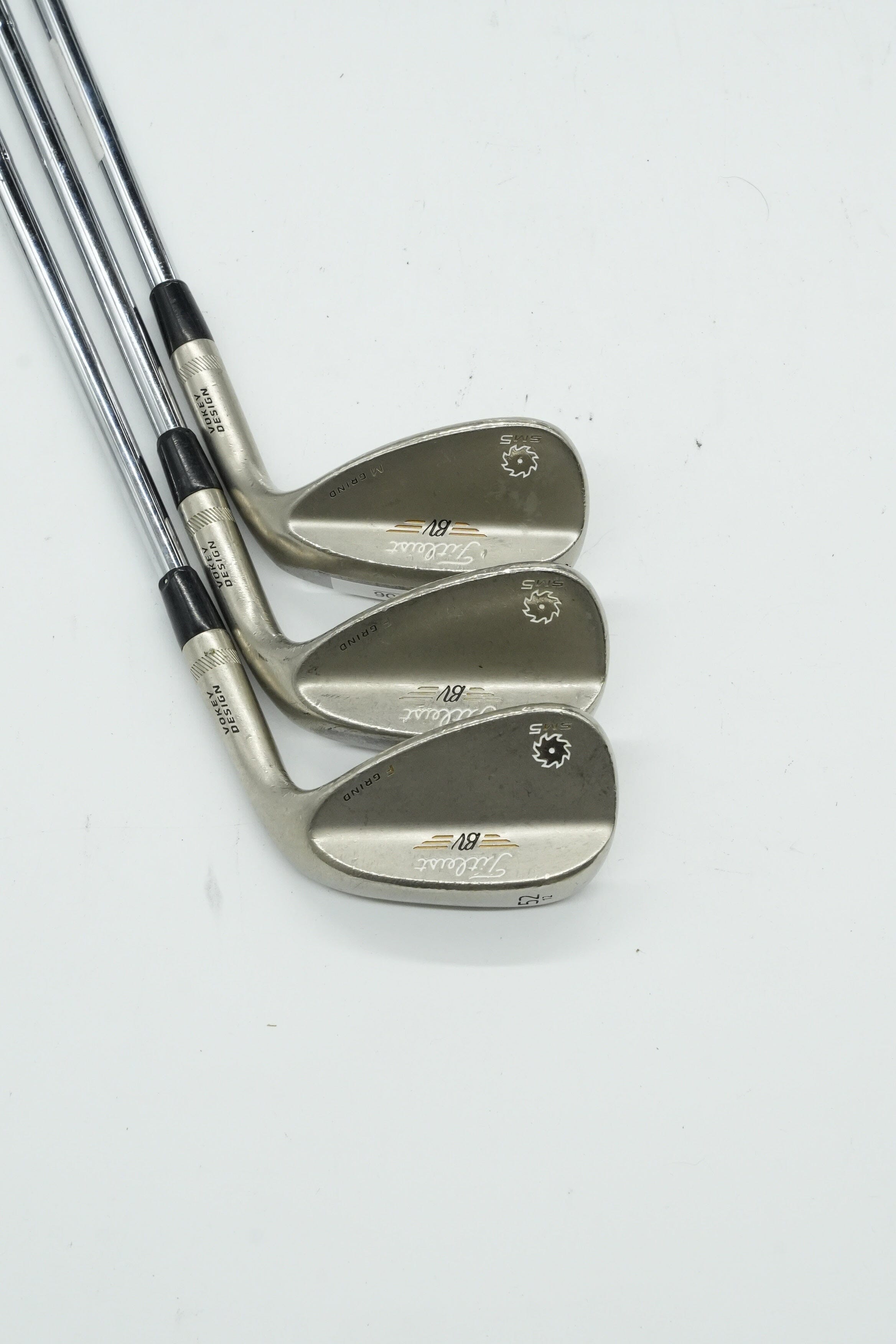 Titleist Vokey SM5 Gold Nickel 52, 56, 60 Degree Wedge Set Wedge Flex Golf Clubs GolfRoots