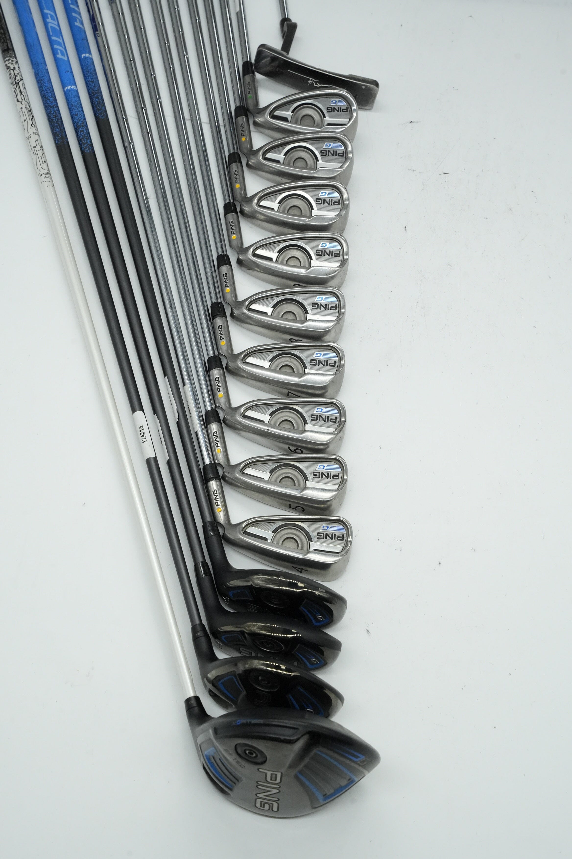 Ping G Mixed Full Set R Flex +0.25" Golf Clubs GolfRoots
