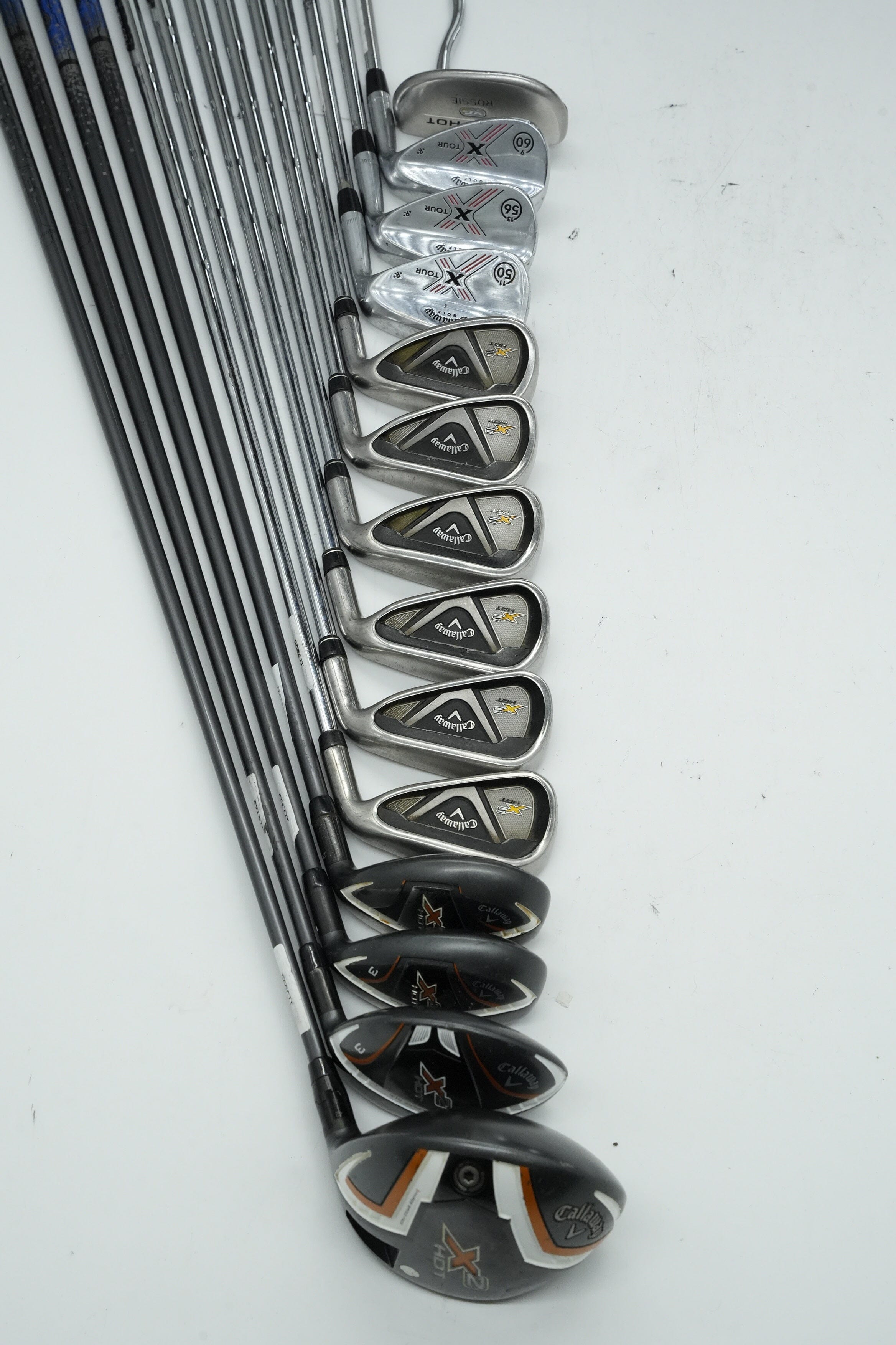 Callaway X2 Hot Mixed Full Set R Flex Std Length Golf Clubs GolfRoots