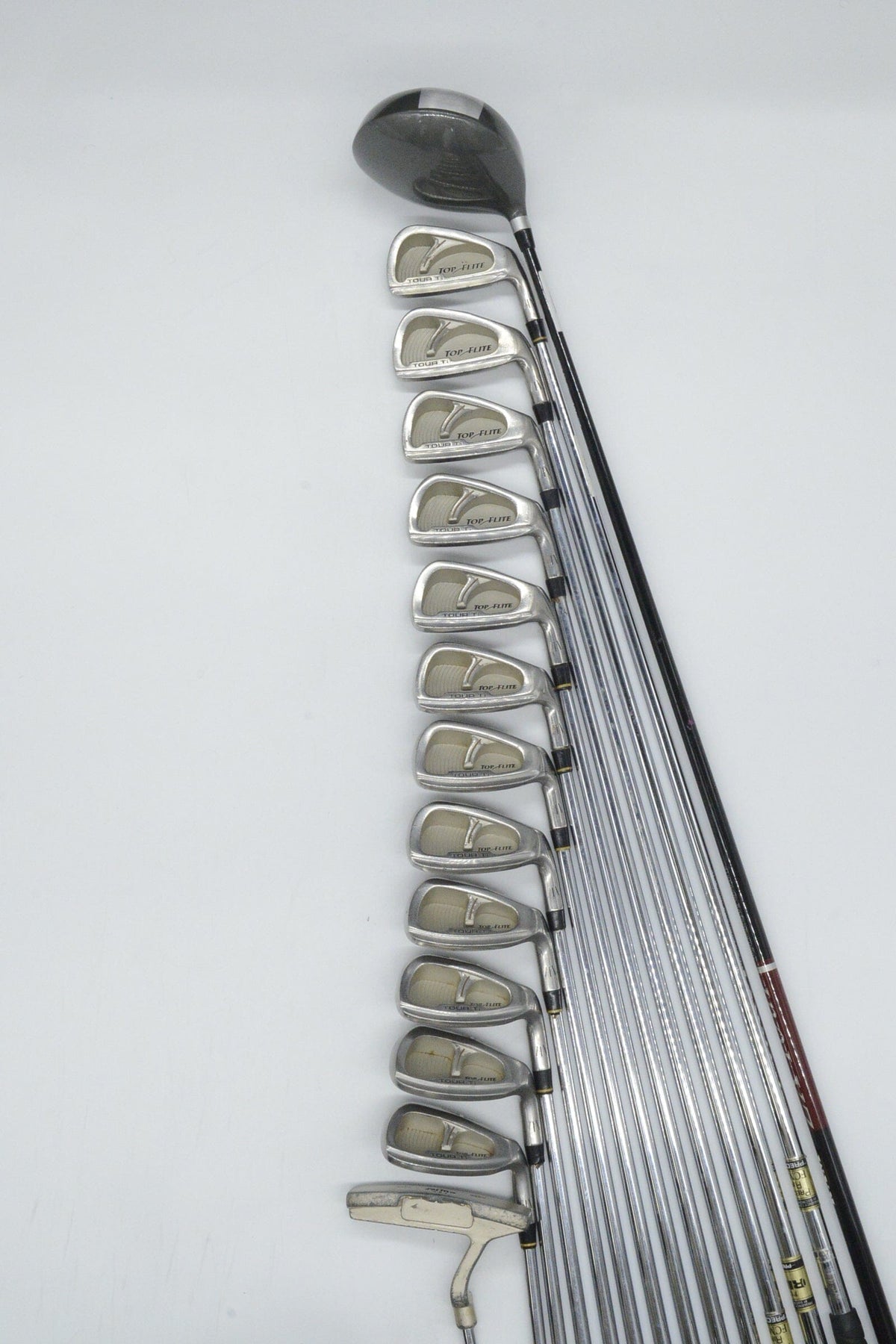 Top Flite Tour Ti Mixed Full Set S Flex +0.5" Golf Club Sets Top Flite