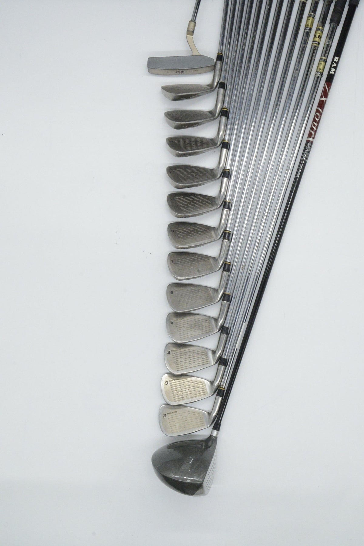 Top Flite Tour Ti Mixed Full Set S Flex +0.5" Golf Club Sets Top Flite