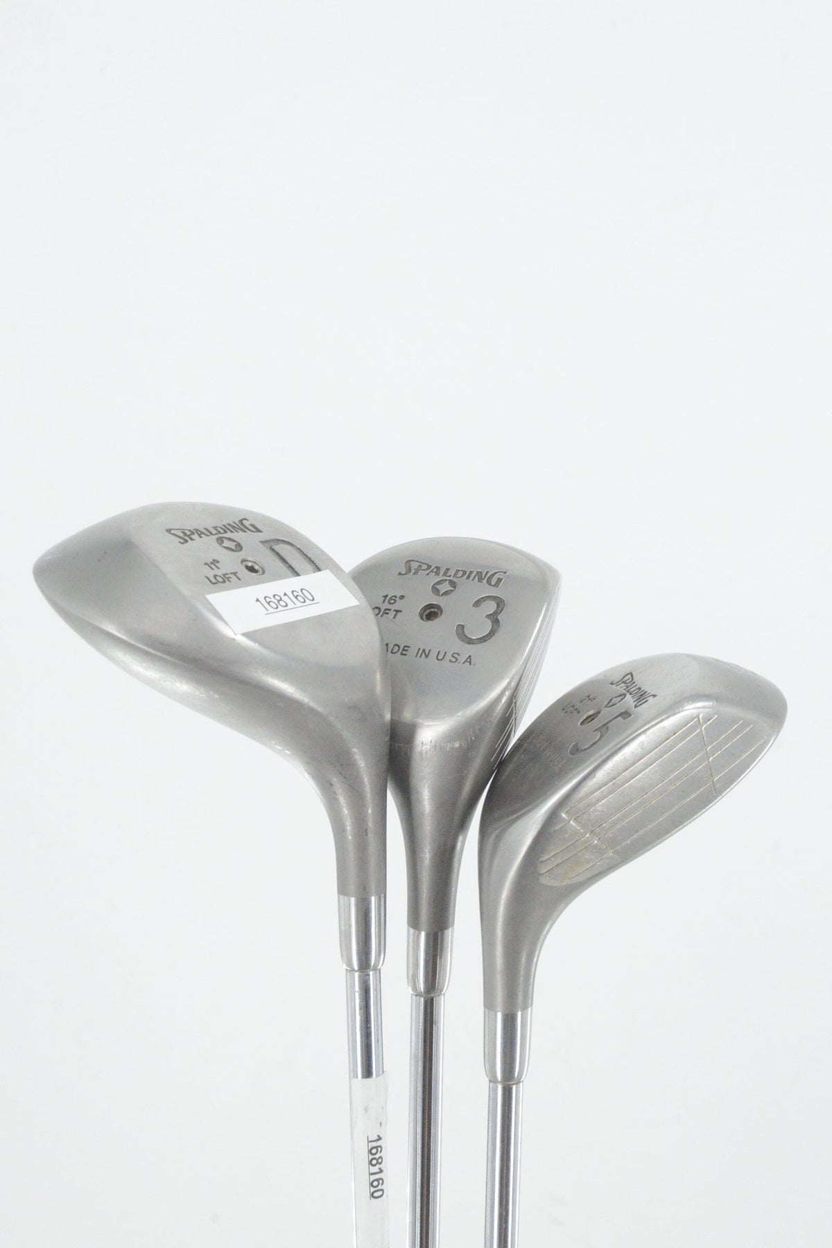 Spalding D, 3W, 5W Wood Set R Flex Golf Clubs GolfRoots