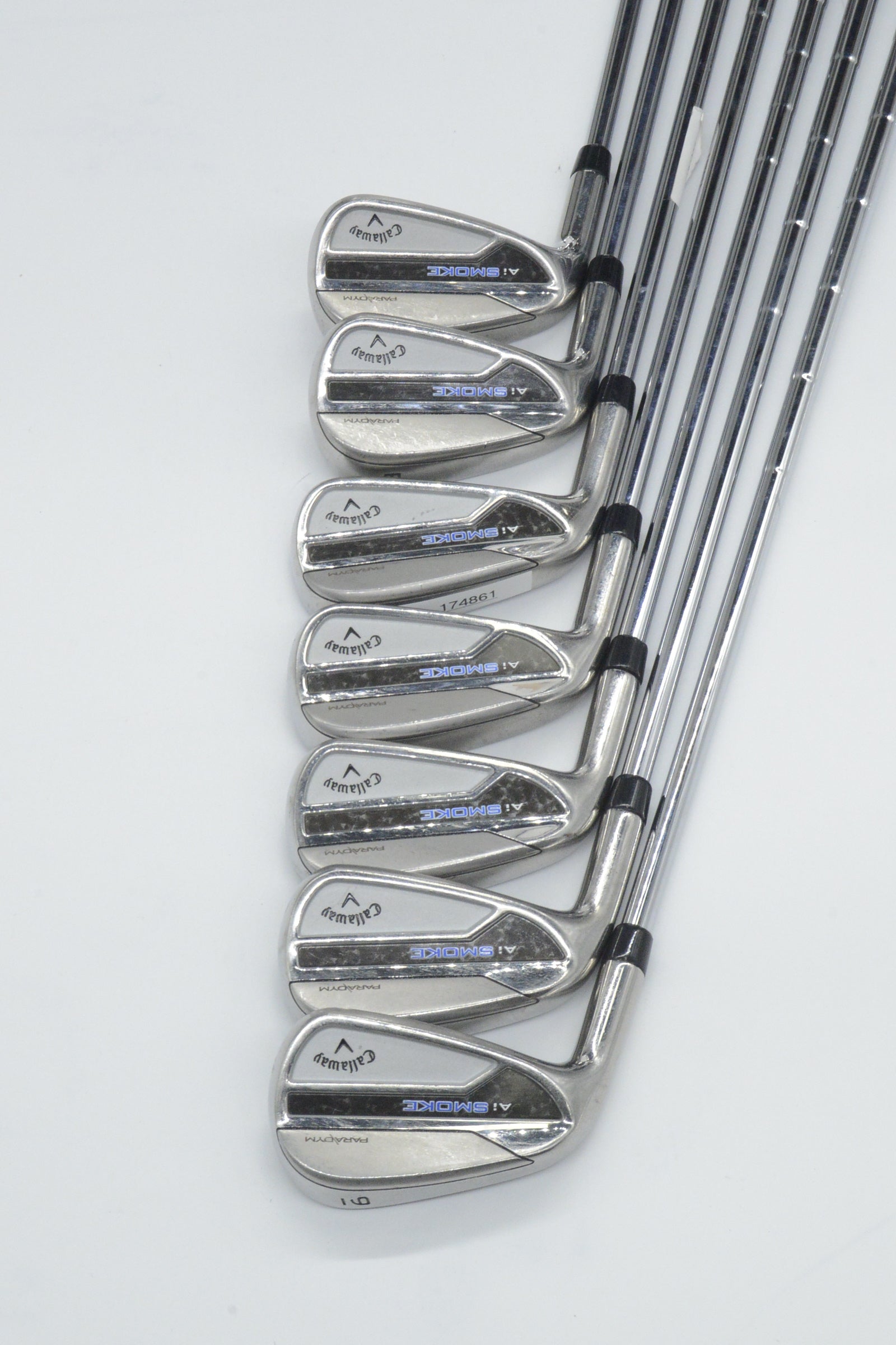 Lefty Callaway Paradym Ai Smoke 5-AW Iron Set S Flex +0.25"