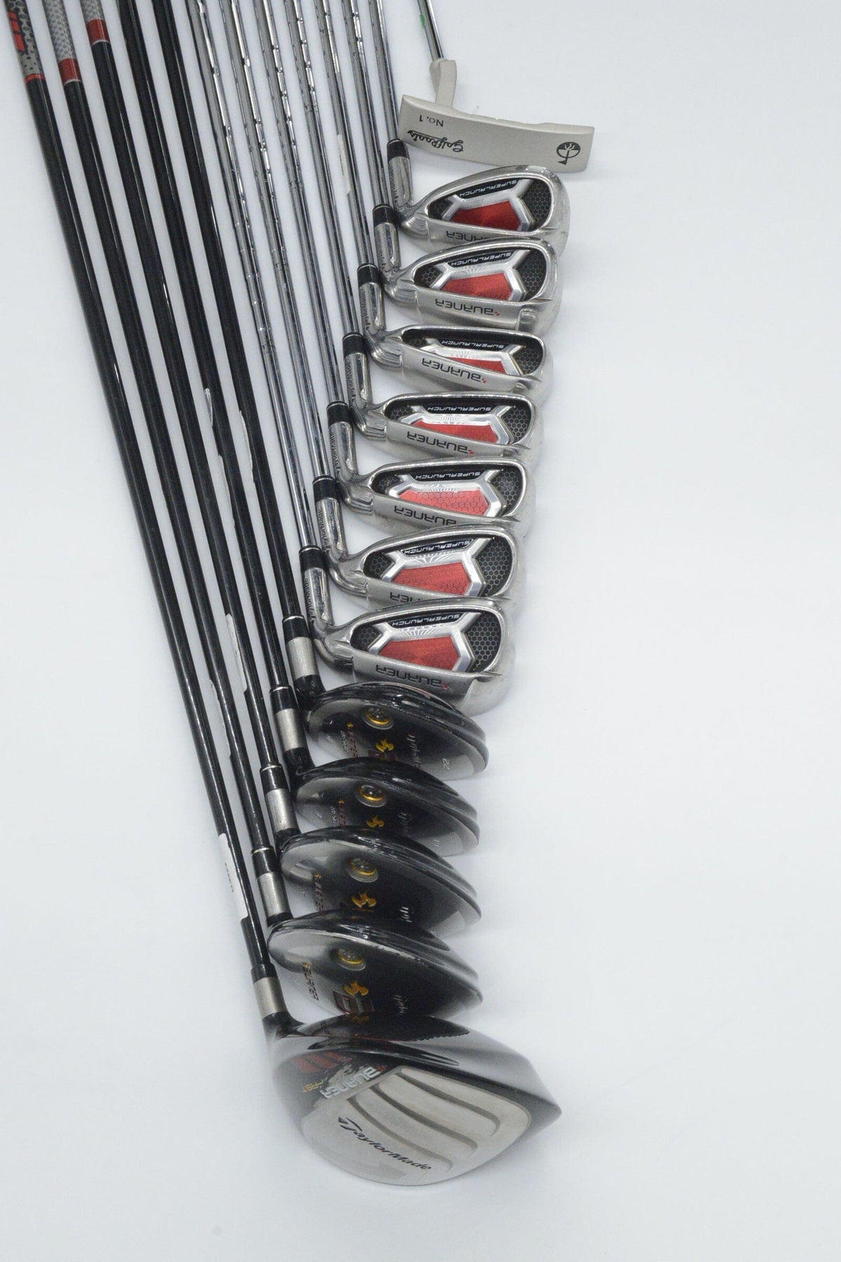 TaylorMade Burner Superlaunch Mixed Full Set S Flex +0.5" Golf Clubs GolfRoots
