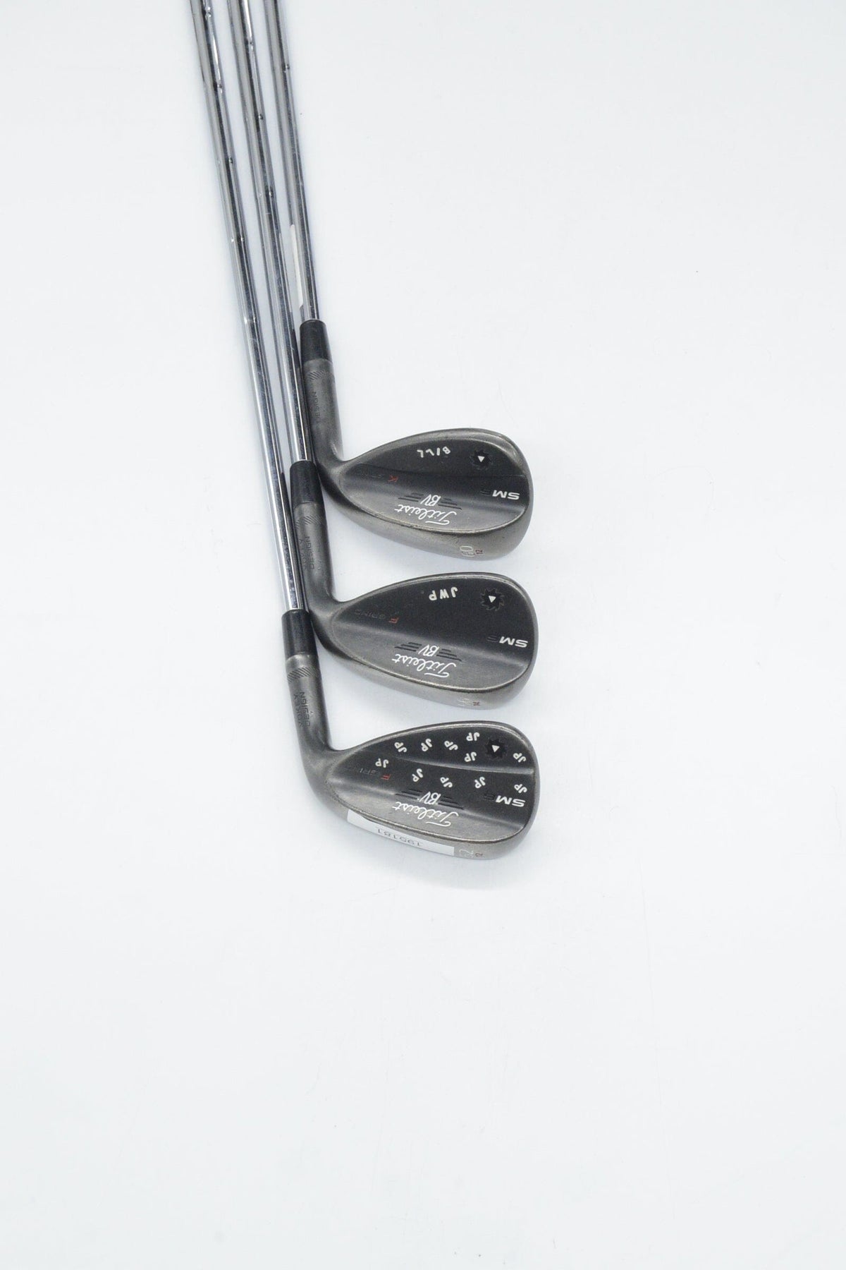 Titleist Vokey SM6 Jet Black 52, 56, 60 Degree Wedge Set S Flex Golf Wedges Titleist