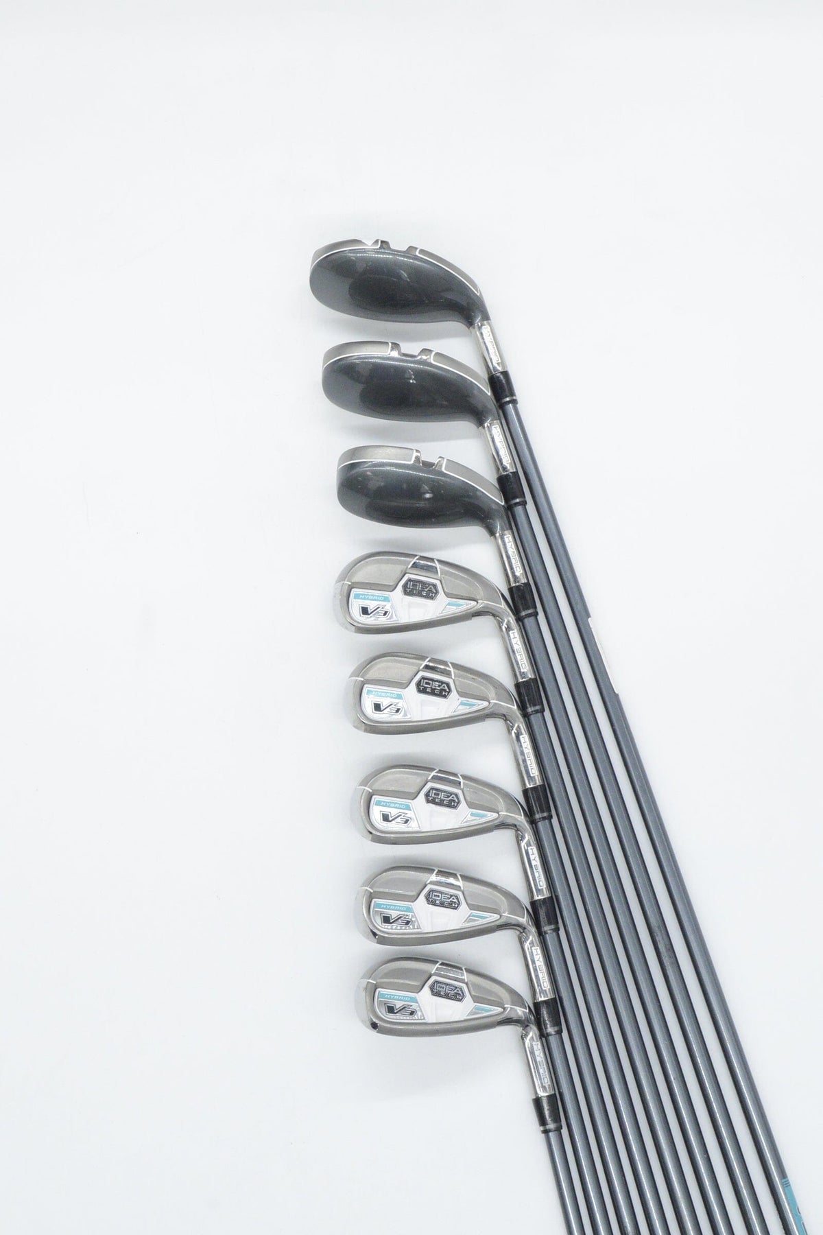 Women's Adams Idea Tech V3 Hybrid 4H-6H, 7-GW Iron Set W Flex Std Length Golf Iron Sets Adams