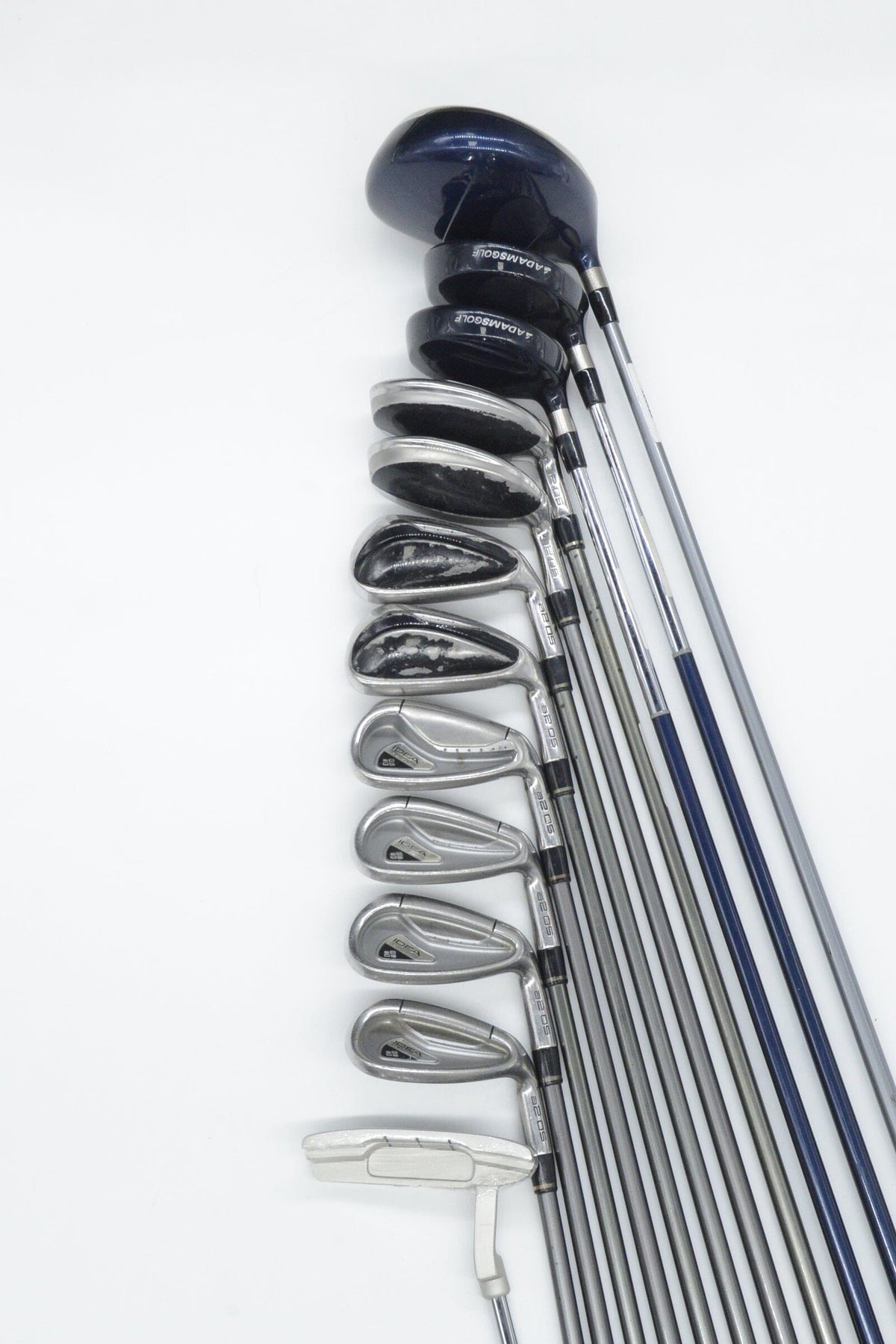 Adams Idea A12OS Hybrid Mixed Full Set R Flex Std Length Golf Club Sets Adams