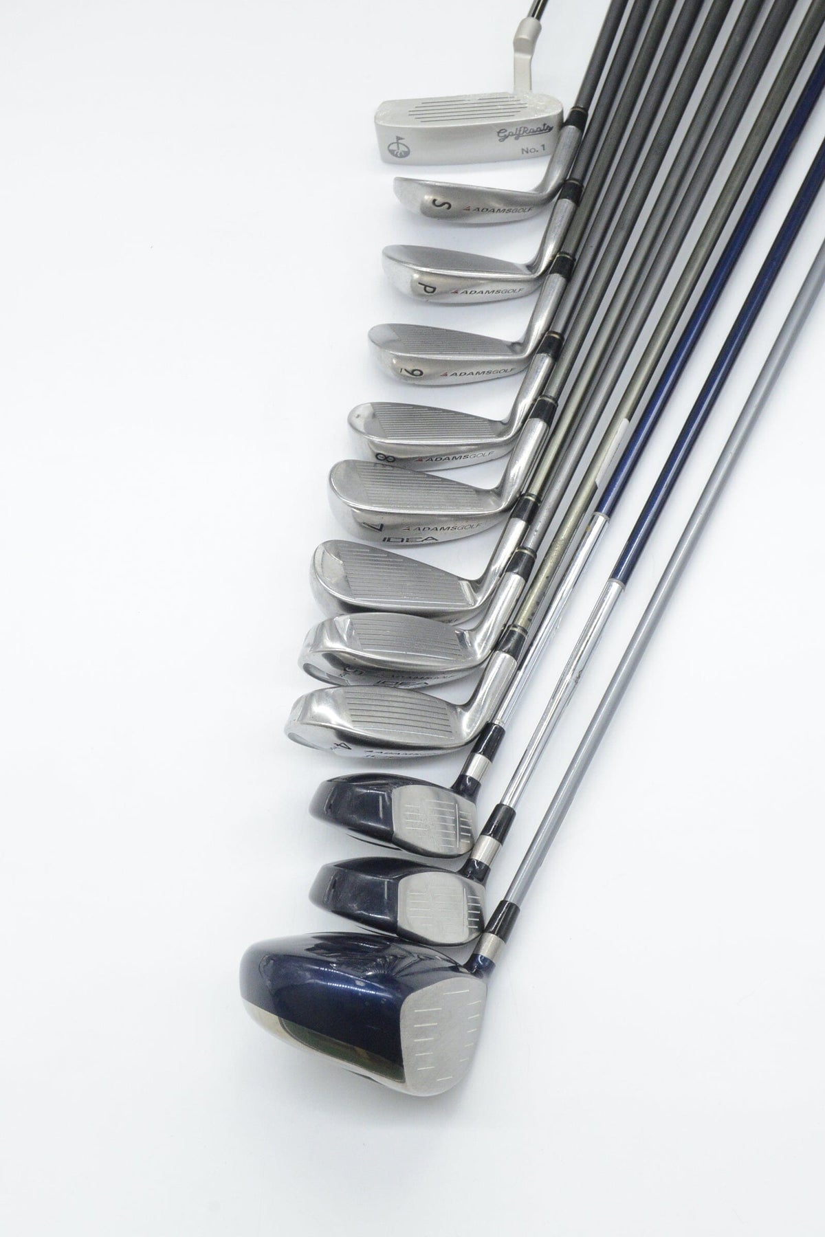 Adams Idea A12OS Hybrid Mixed Full Set R Flex Std Length Golf Club Sets Adams