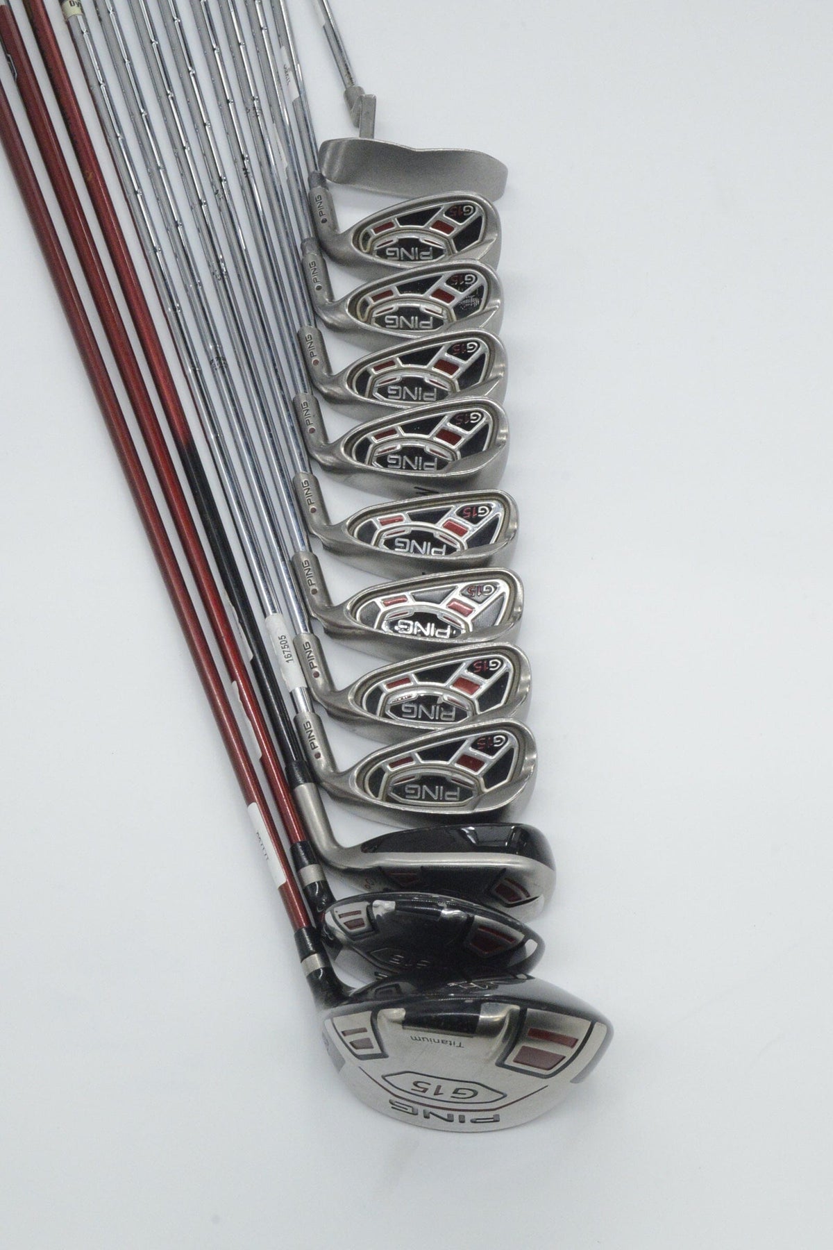 Ping G15 Mixed Full Set S Flex +1" Golf Clubs GolfRoots