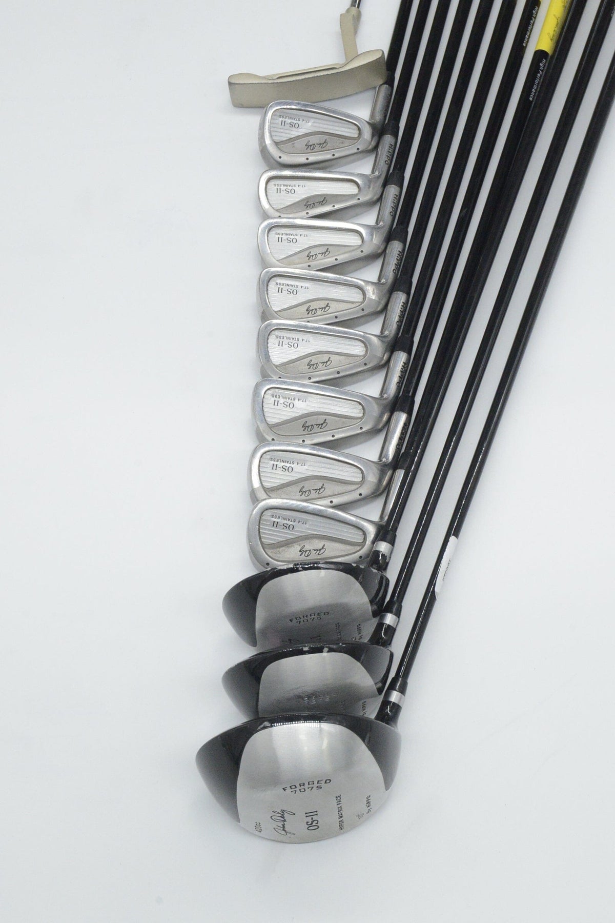Lefty Hippo John Daly OS-II Mixed Full Set S Flex Std Length Golf Clubs GolfRoots