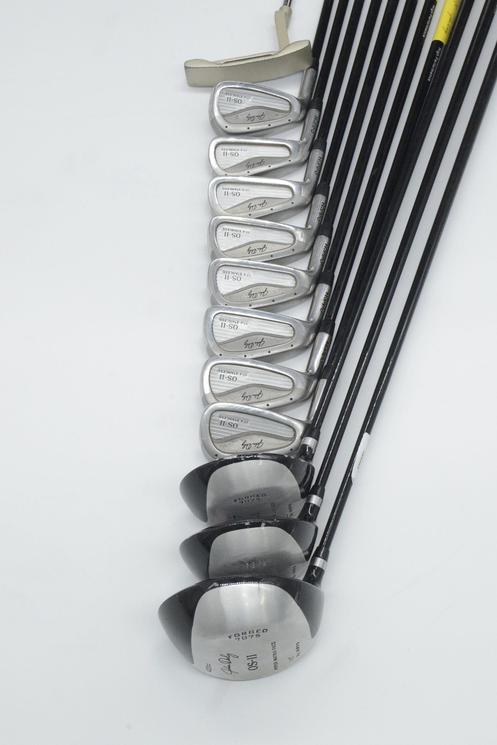 Lefty Hippo John Daly OS-II Mixed Full Set S Flex Std Length