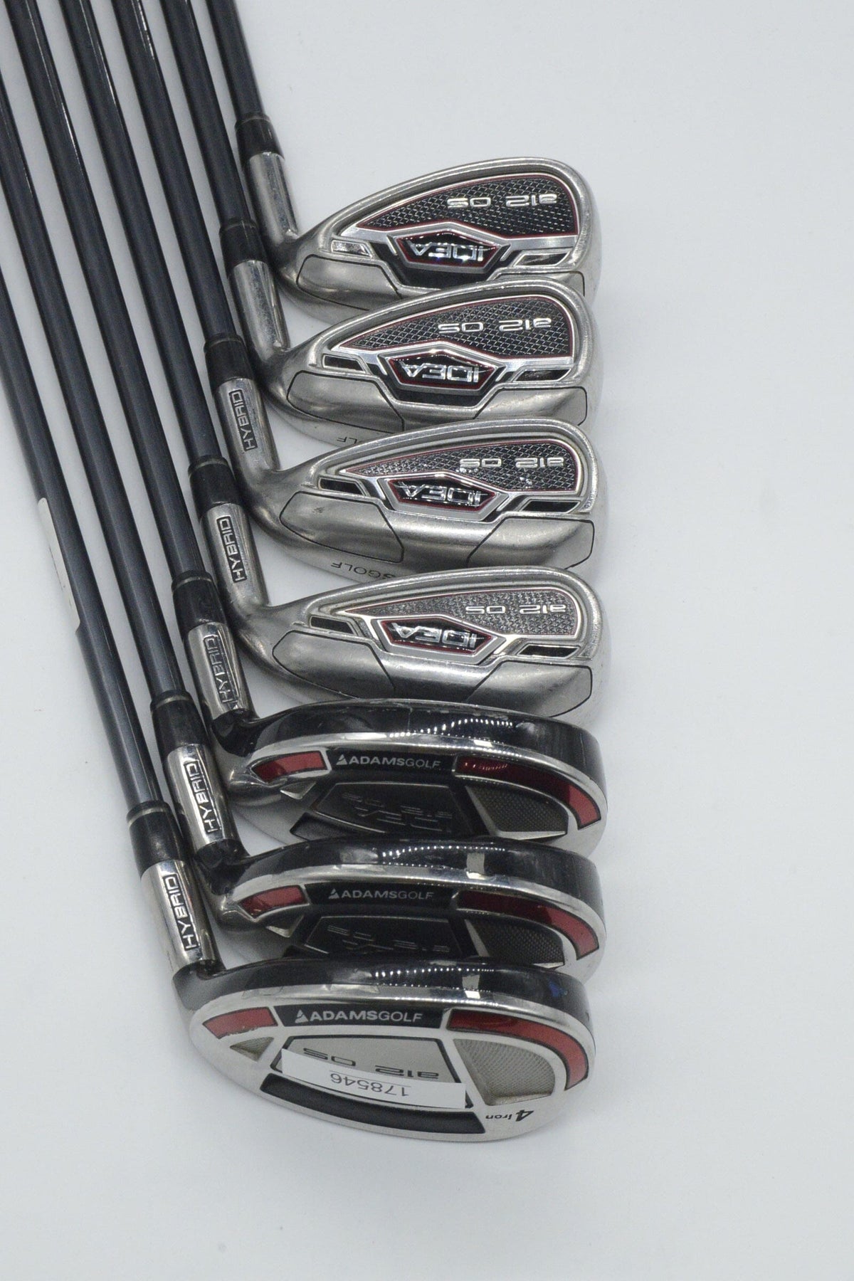 Adams Idea A12OS Hybrid 4H-6H, 7-PW Iron Set SR Flex Std Length Golf Clubs GolfRoots