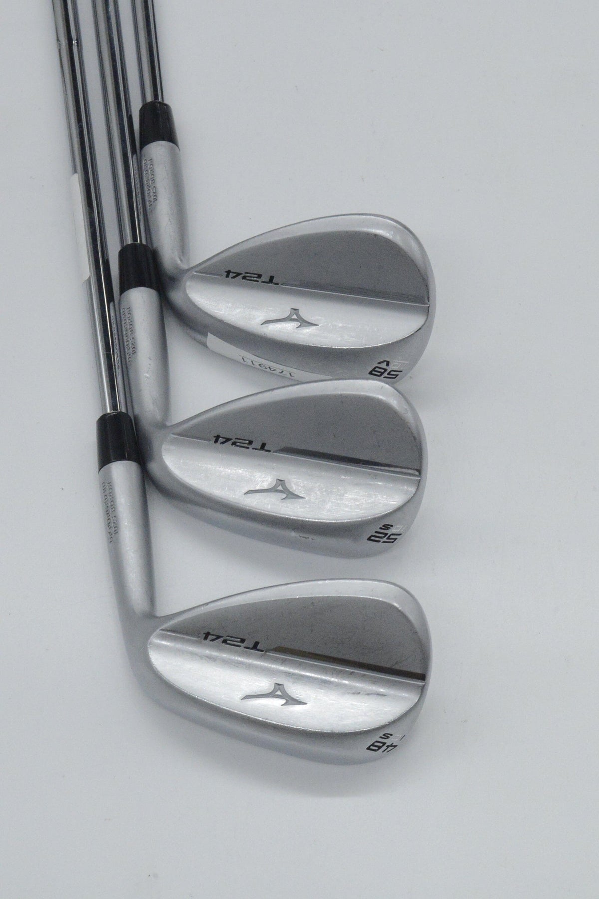 Mizuno T24 Soft White Satin 48, 52, 58 Degree Wedge Set S Flex Golf Clubs GolfRoots