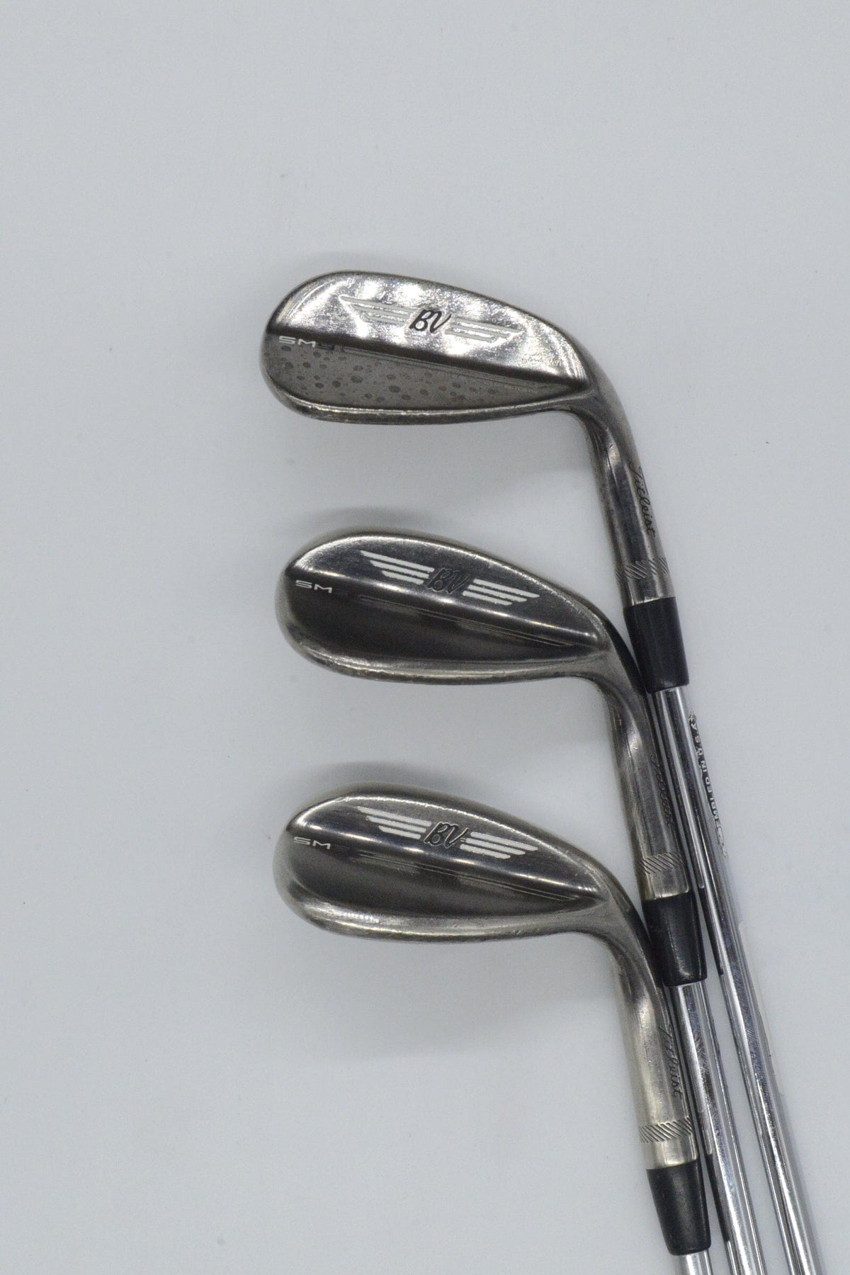 Titleist Vokey SM9 Brushed Steel 48, 54, 58 Degree Wedge Set S Flex Golf Clubs GolfRoots