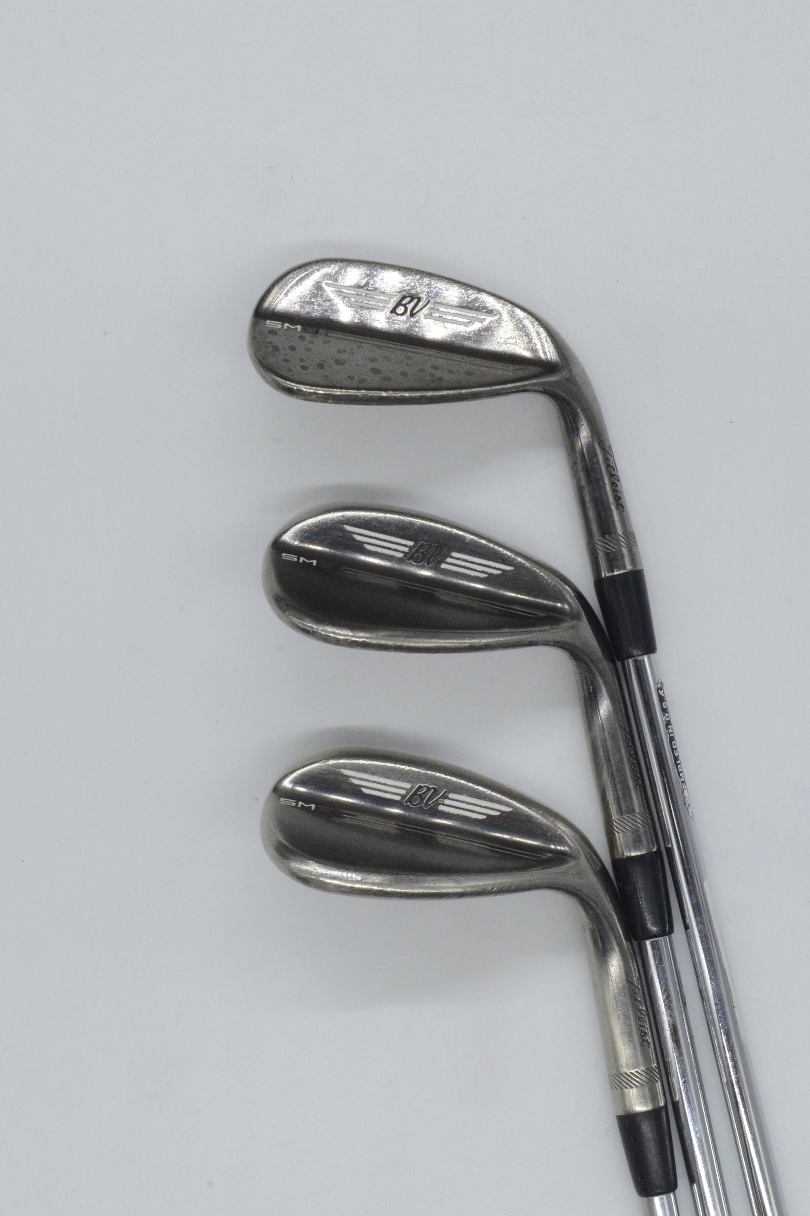 Titleist Vokey SM9 Brushed Steel 48, 54, 58 Degree Wedge Set S Flex