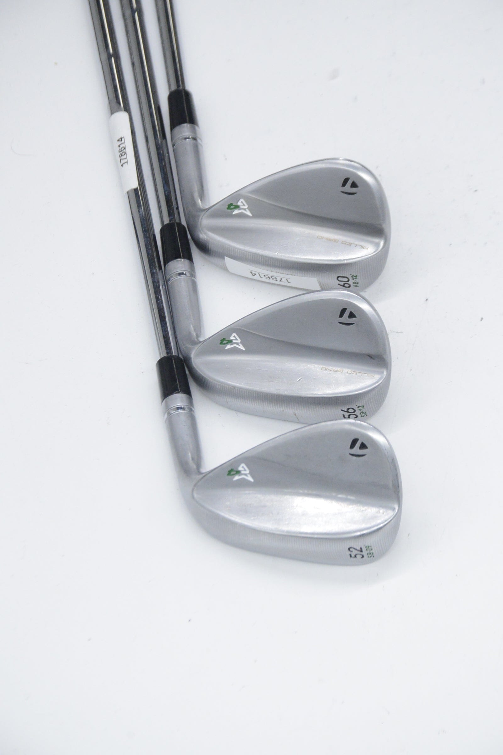 TaylorMade Milled Grind 4 Satin Chrome 52, 56, 60 Degree Wedge Set Wedge Flex Golf Clubs GolfRoots