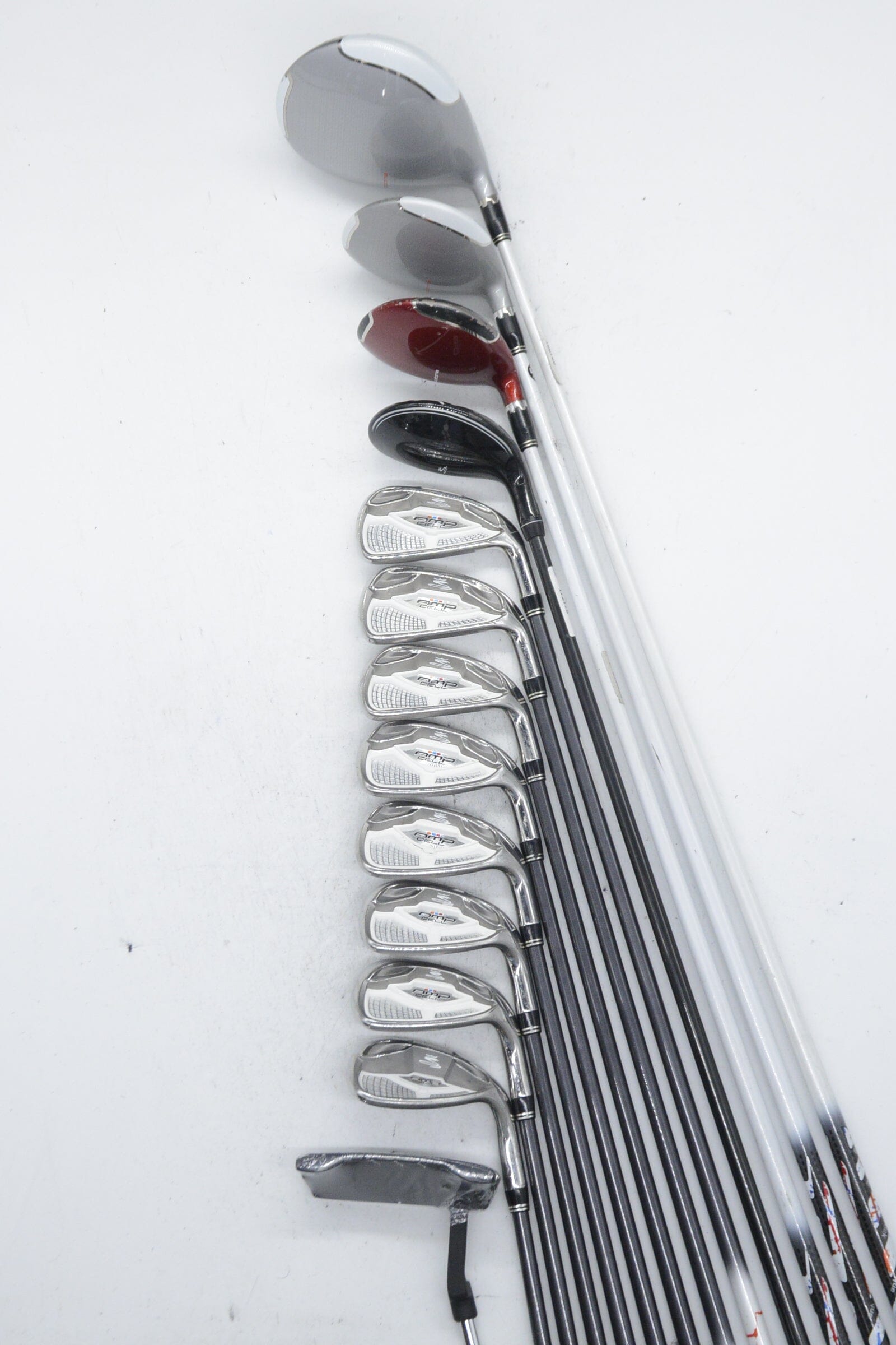 Cobra Amp Cell Silver Mixed Full Set SR Flex Std Length Golf Clubs GolfRoots