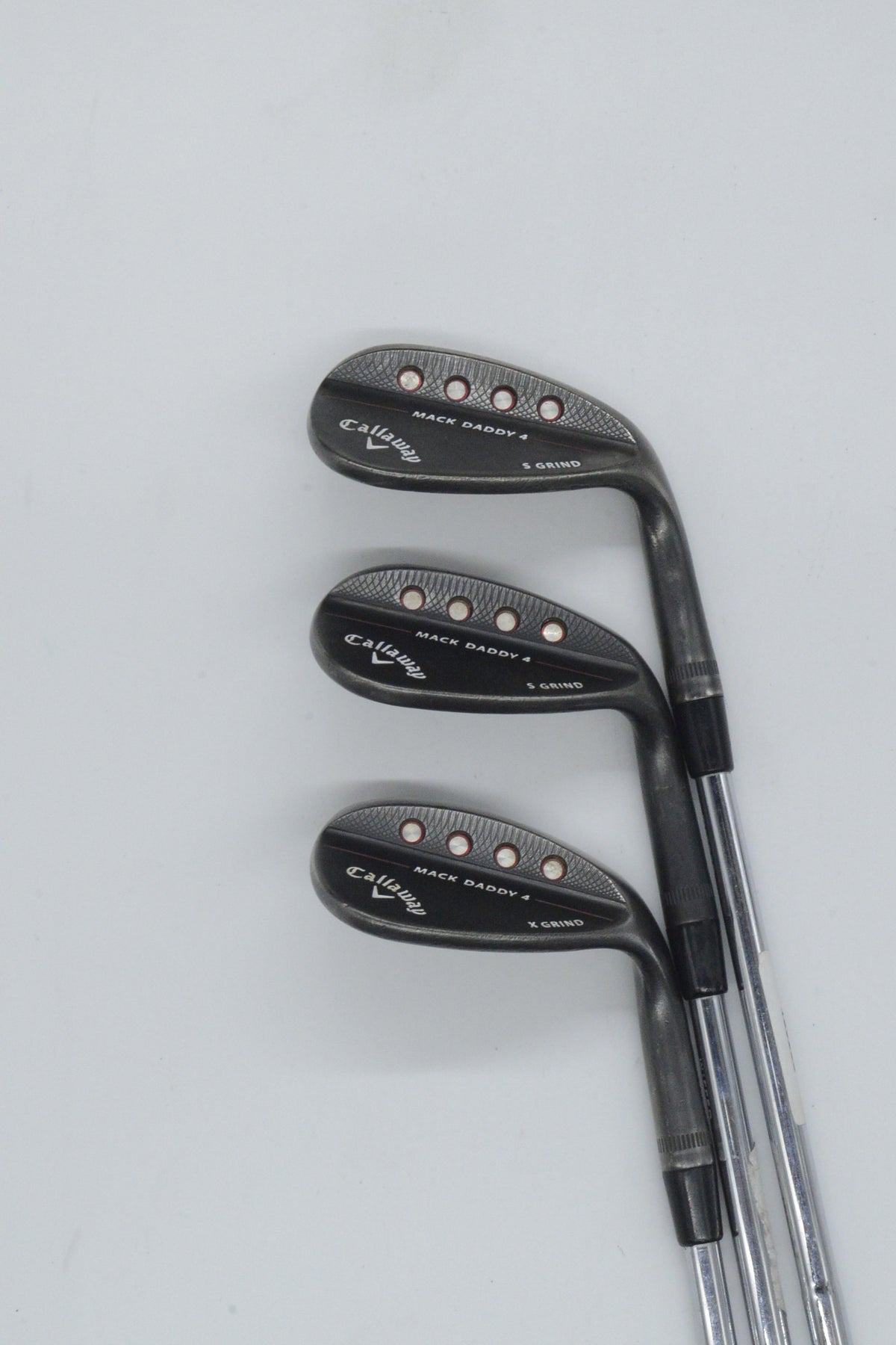 Callaway Mack Daddy 4 Black Nickel 50, 54, 58 Degree Wedge Set S Flex