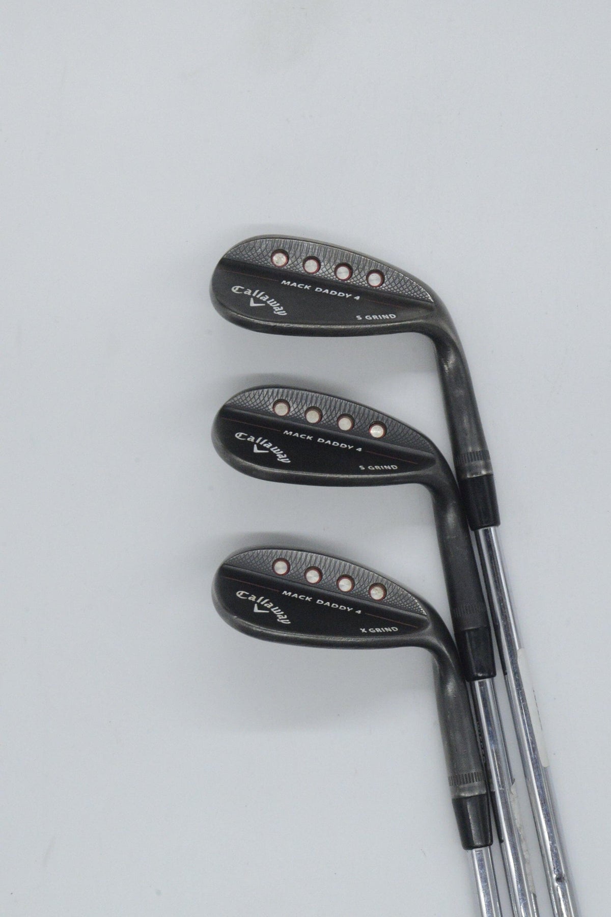 Callaway Mack Daddy 4 Black Nickel 50, 54, 58 Degree Wedge Set S Flex Golf Clubs GolfRoots