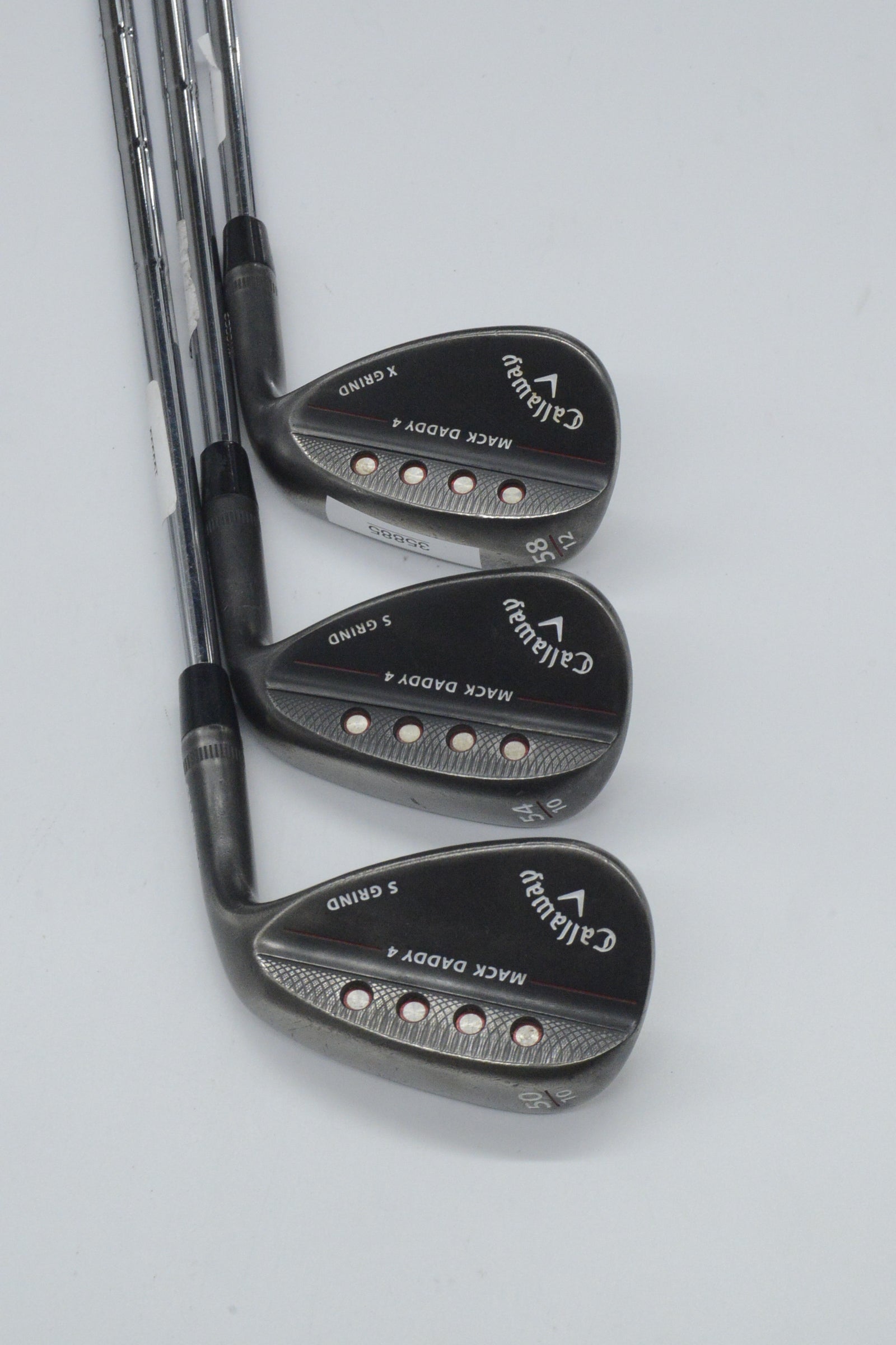 Callaway Mack Daddy 4 Black Nickel 50, 54, 58 Degree Wedge Set S Flex