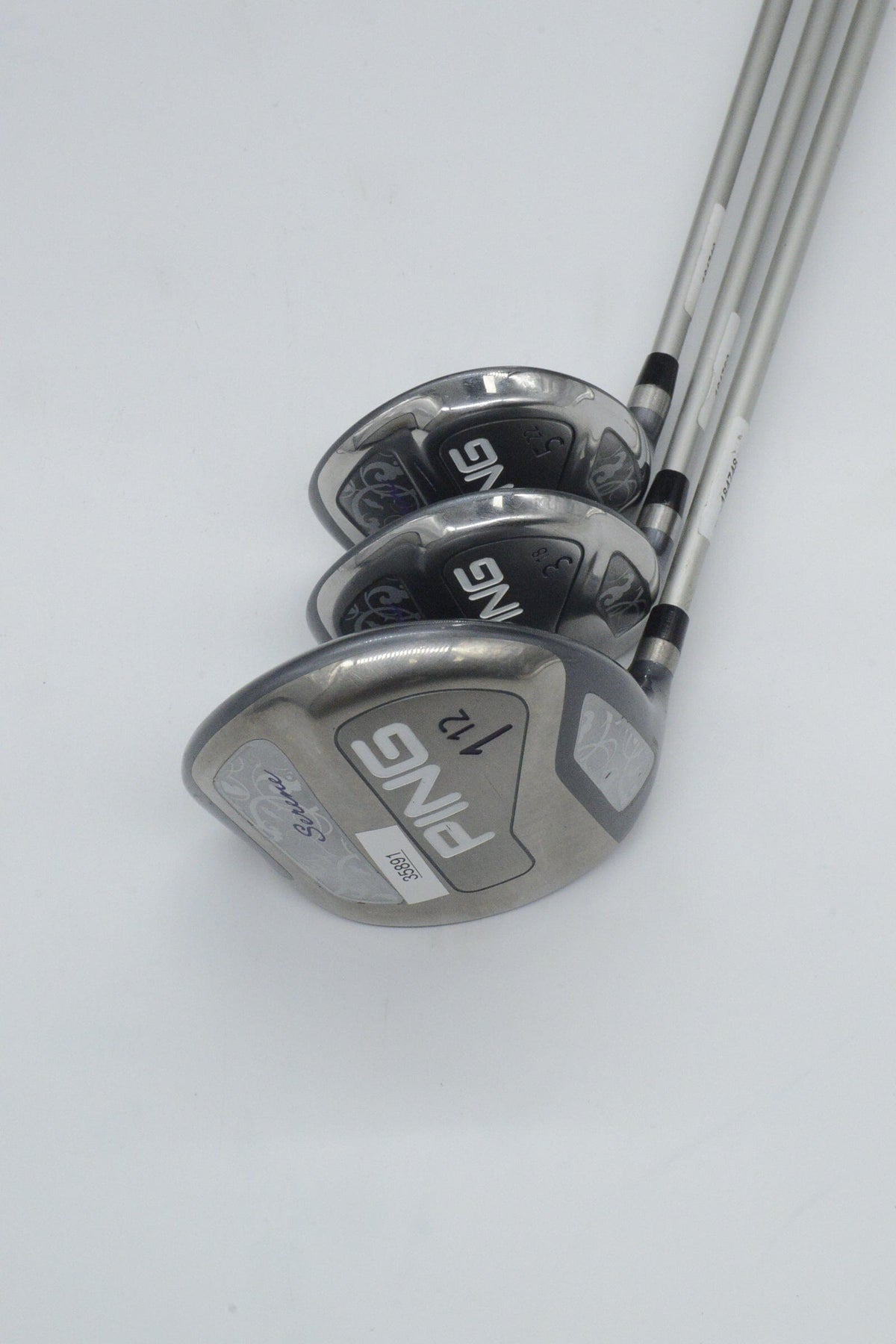 Women's Lefty Ping Serene D, 3W, 5W Wood Set W Flex Golf Clubs GolfRoots