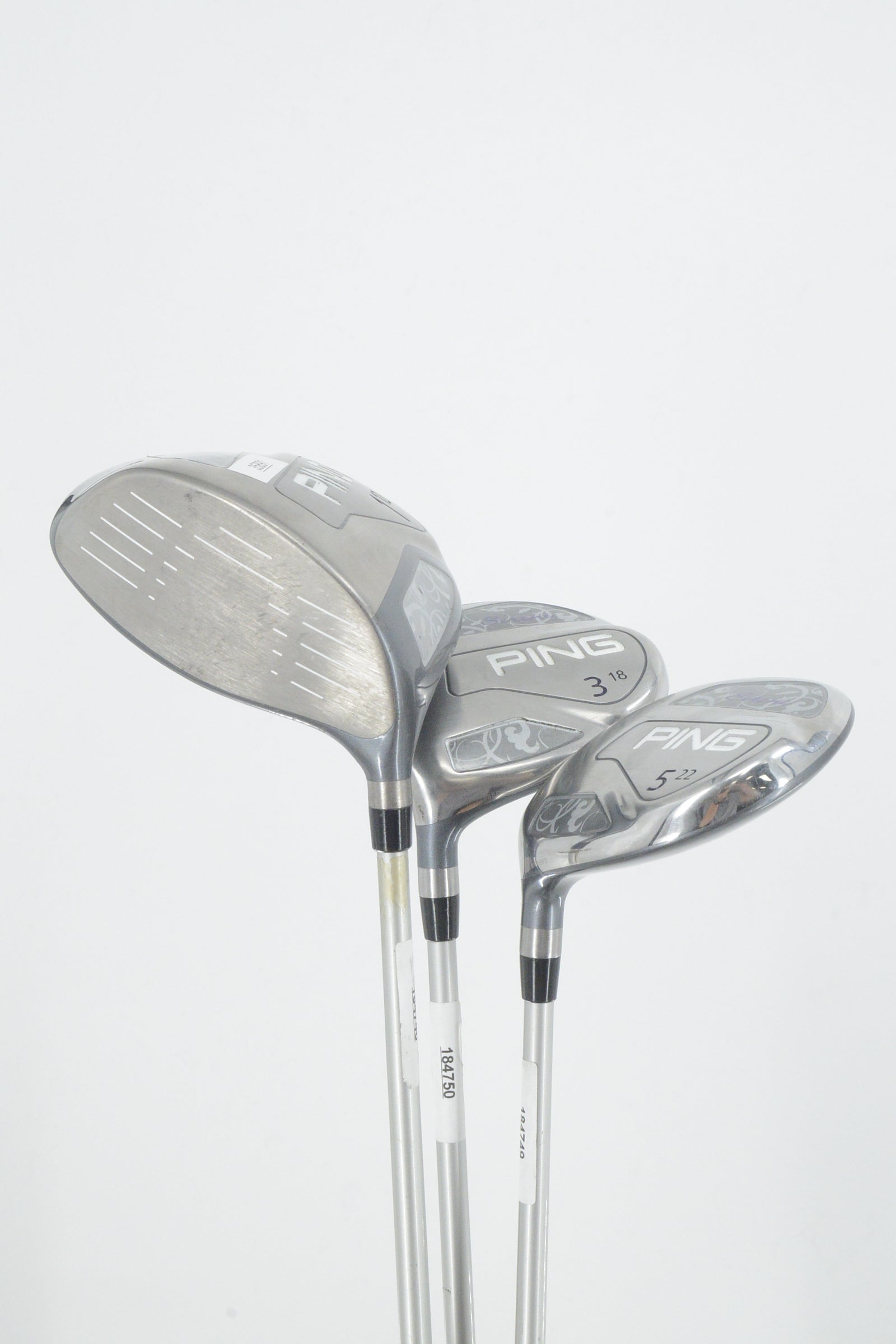 Women's Lefty Ping Serene D, 3W, 5W Wood Set W Flex