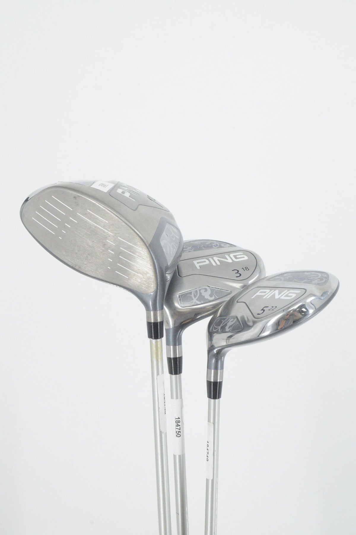 Women's Lefty Ping Serene D, 3W, 5W Wood Set W Flex Golf Clubs GolfRoots