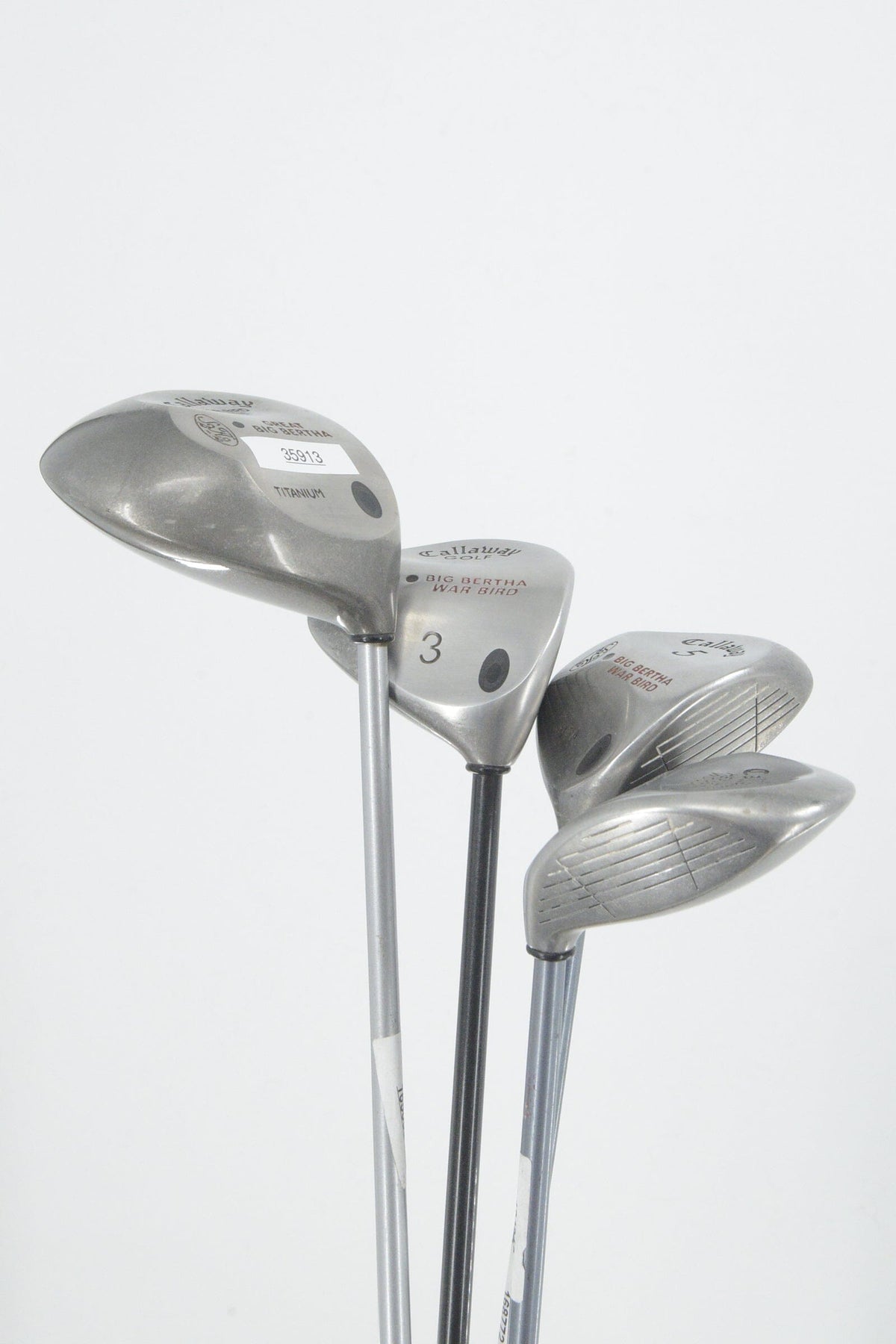 Callaway Big Bertha War Bird D, 3W, 5W, 7W Wood Set R Flex Golf Clubs GolfRoots