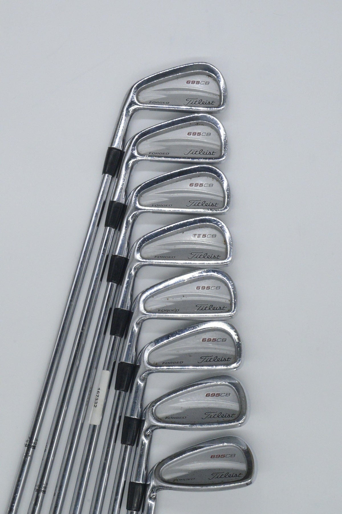 Lefty Titleist 695 CB Forged 2-8, PW Iron Set S Flex +0.75" Golf Clubs GolfRoots