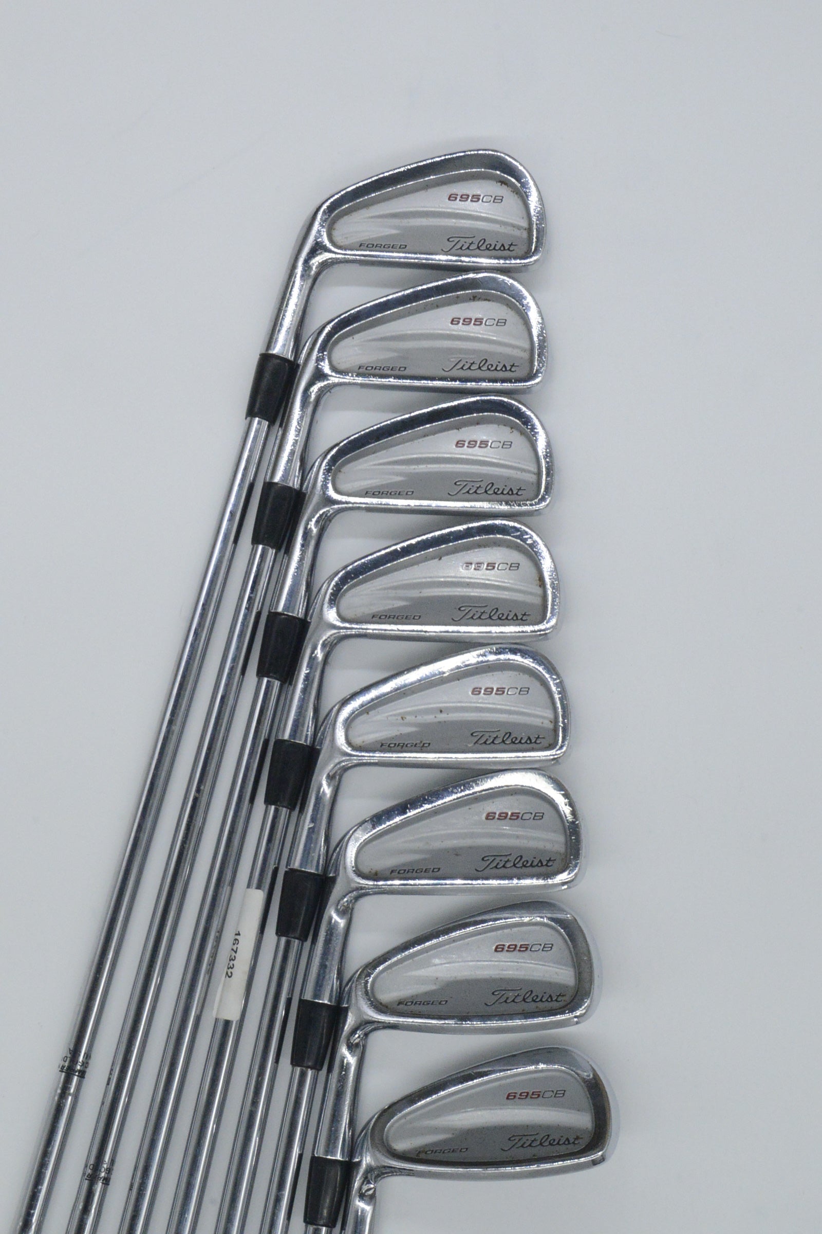 Lefty Titleist 695 CB Forged 2-8, PW Iron Set S Flex +0.75"