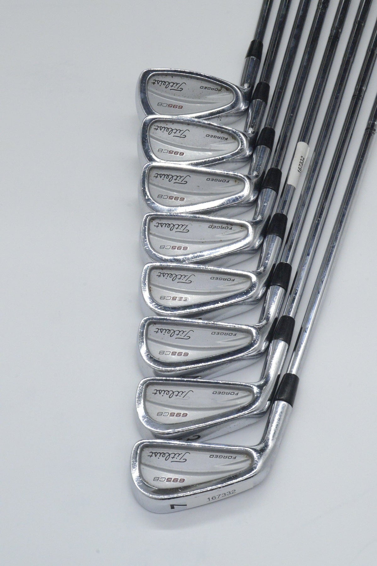 Lefty Titleist 695 CB Forged 2-8, PW Iron Set S Flex +0.75" Golf Clubs GolfRoots