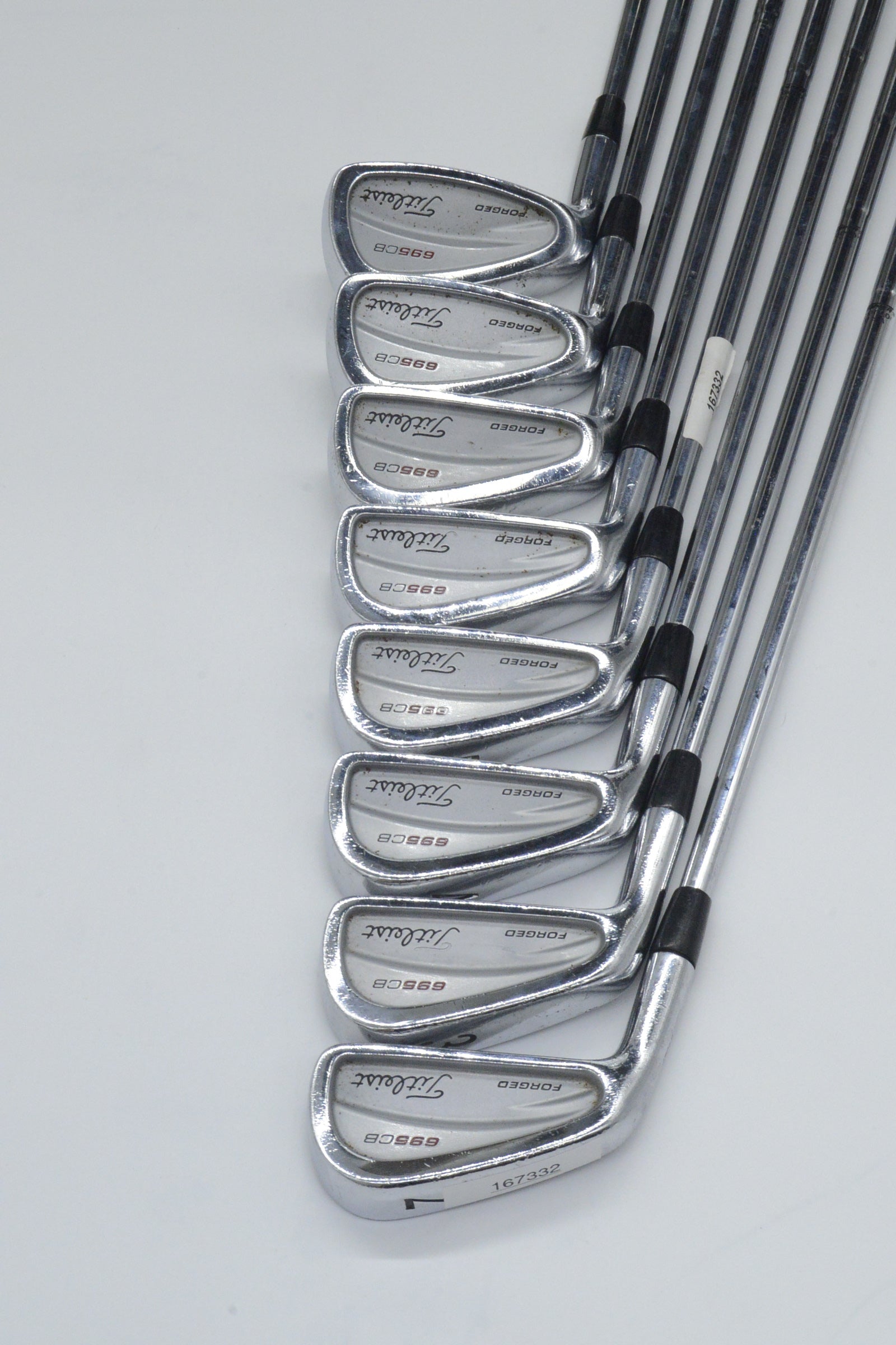 Lefty Titleist 695 CB Forged 2-8, PW Iron Set S Flex +0.75"