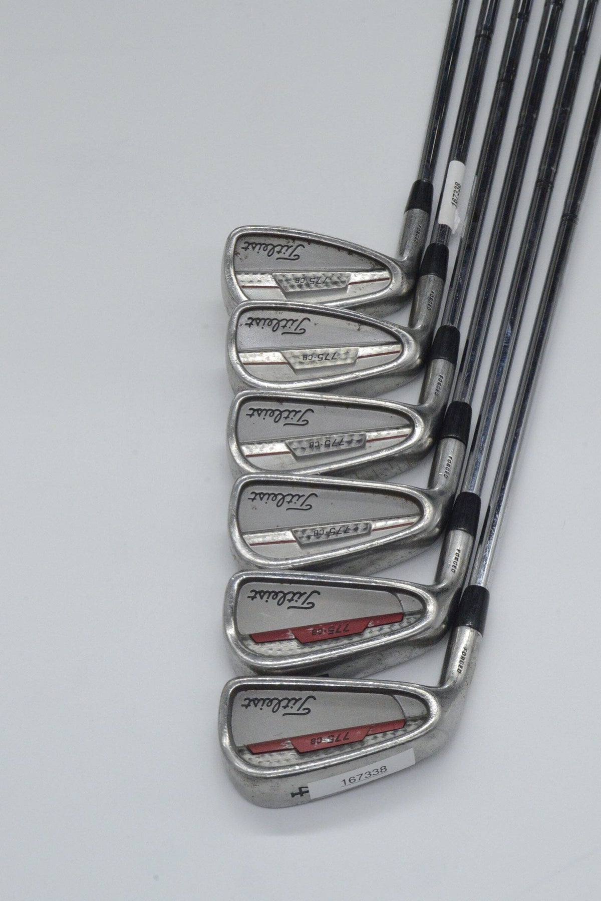 Lefty Titleist 775 CB Forged 4-9 Iron Set S Flex +0.75" Golf Clubs GolfRoots