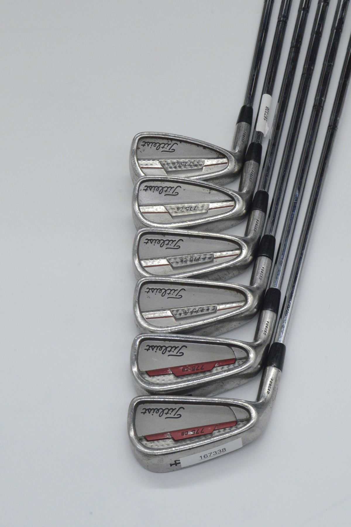 Lefty Titleist 775 CB Forged 4-9 Iron Set S Flex +0.75"