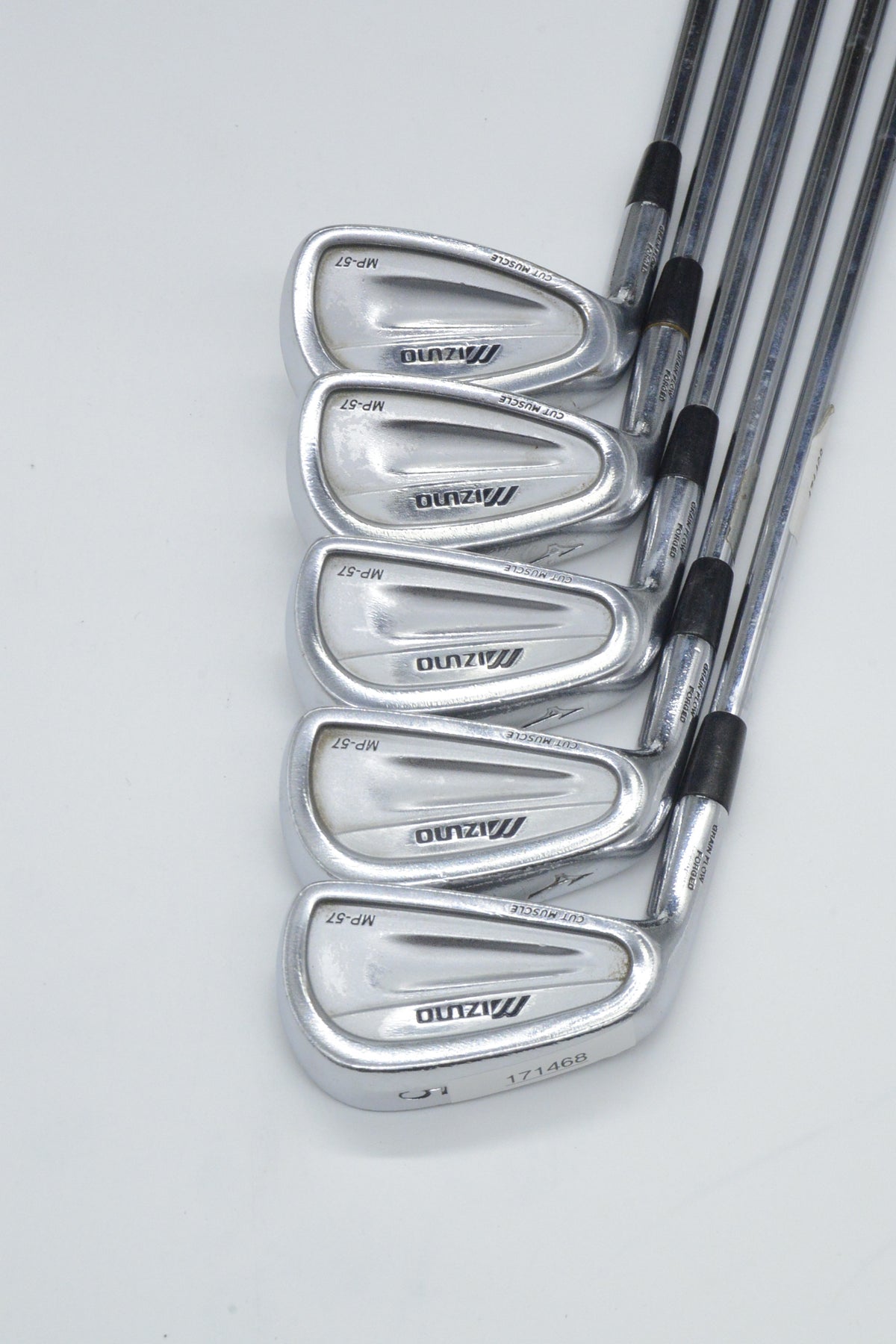 Lefty Mizuno MP-57 5-7, 9-PW Iron Set S Flex +0.5"
