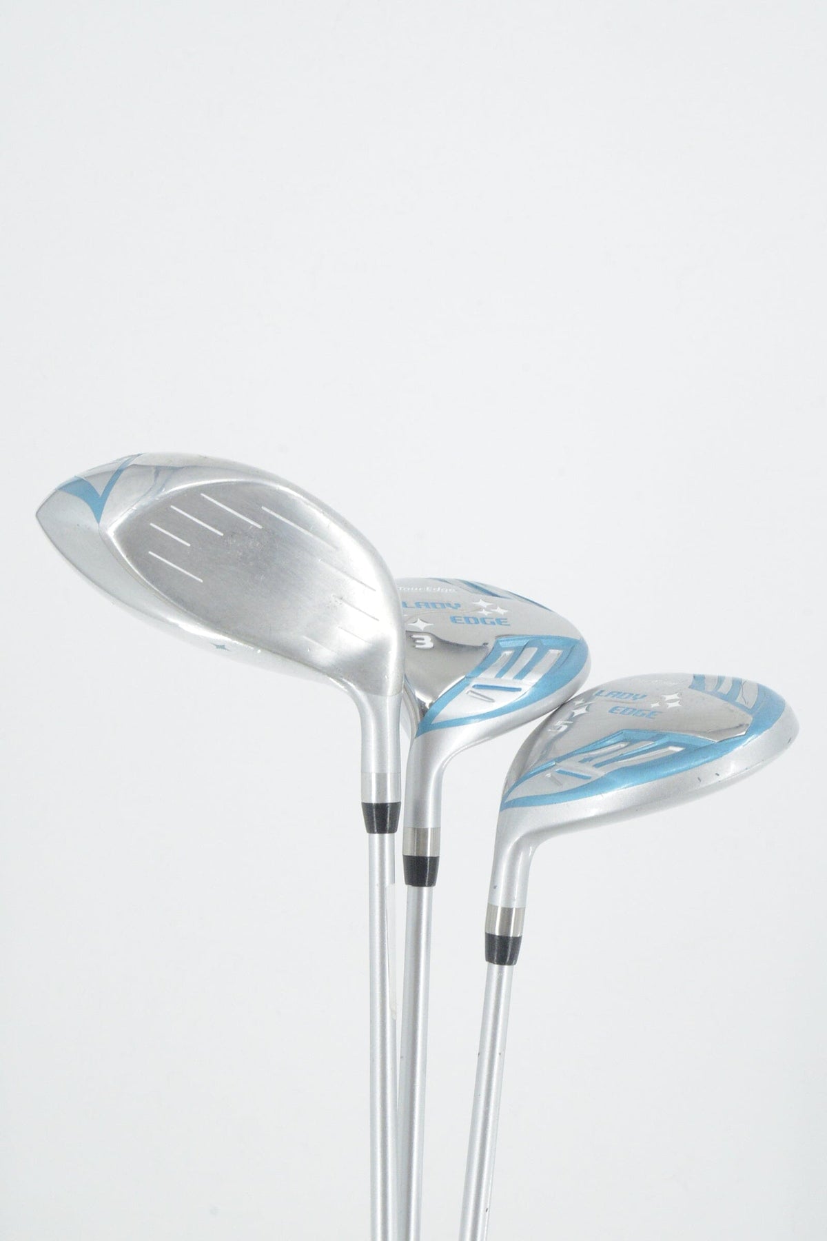 Women's Lefty Tour Edge Lady Edge D, 3W, 5W Wood Set W Flex Golf Clubs GolfRoots