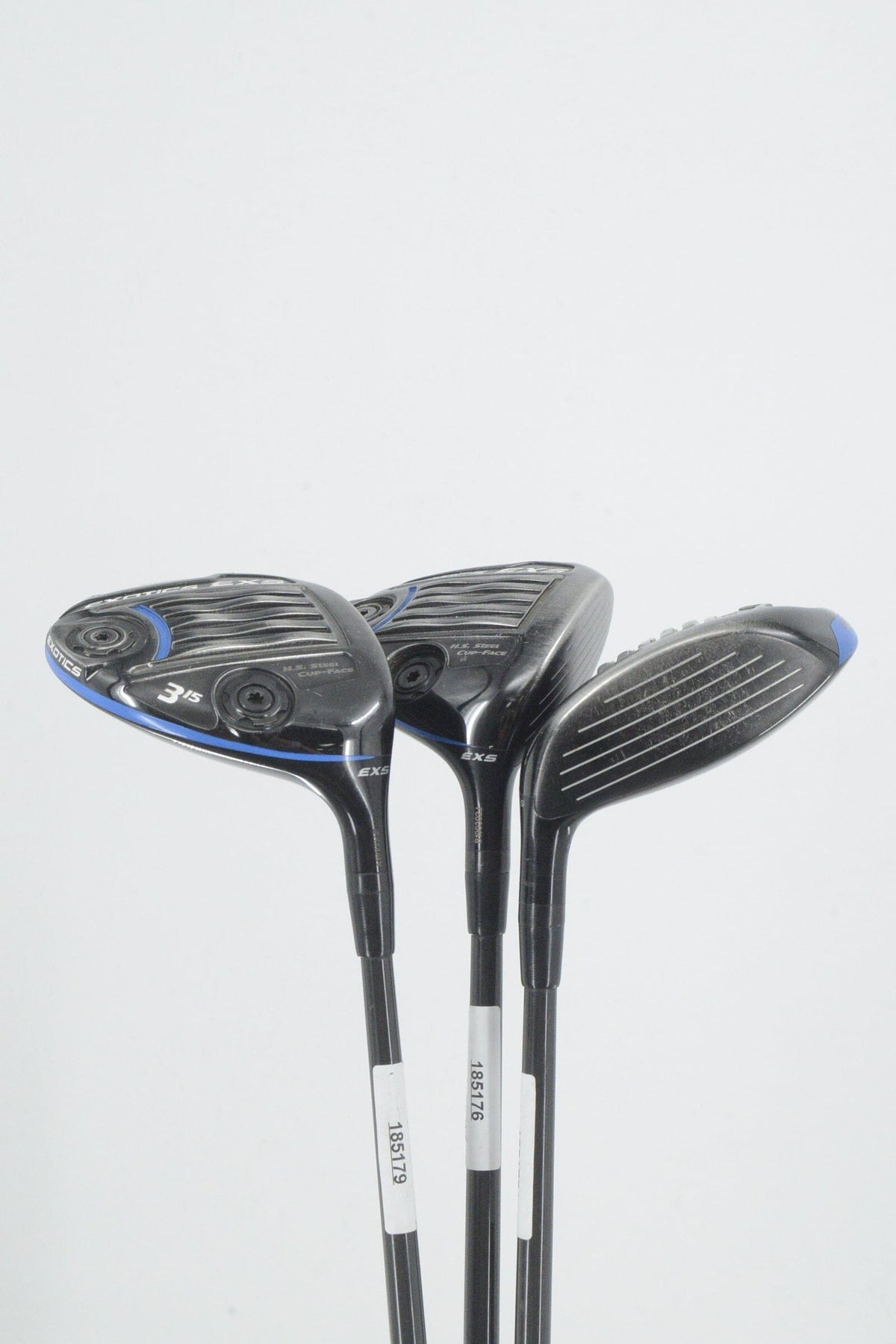 Tour Edge Exotics EXS 3W, 5W, 7W Wood Set R Flex Golf Clubs GolfRoots