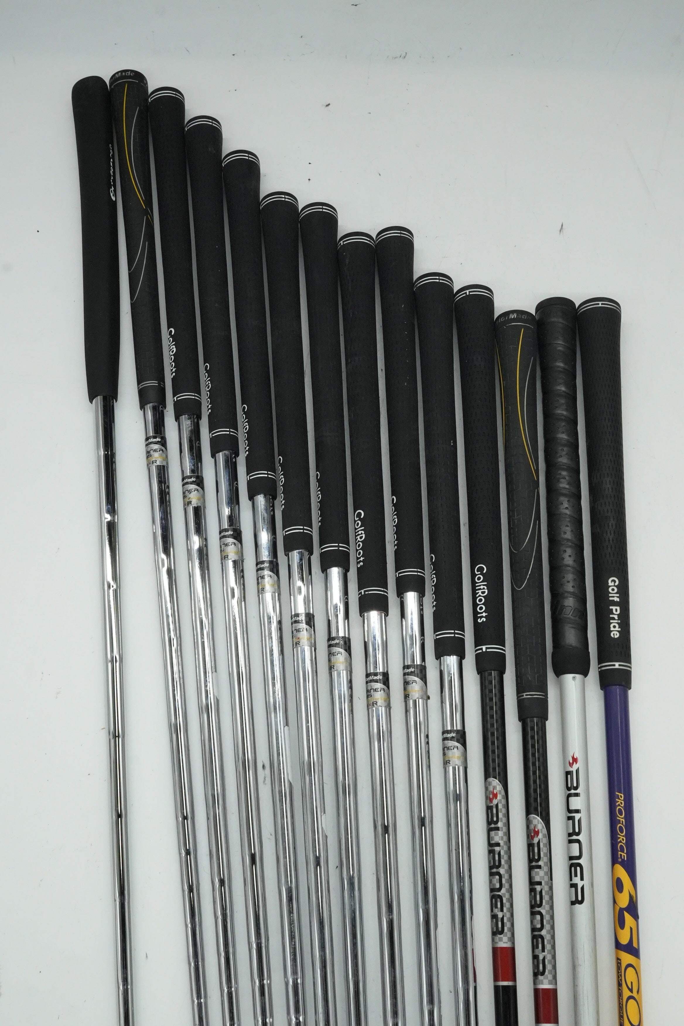 TaylorMade Burner Plus Mixed Full Set R Flex +0.5" Golf Clubs GolfRoots