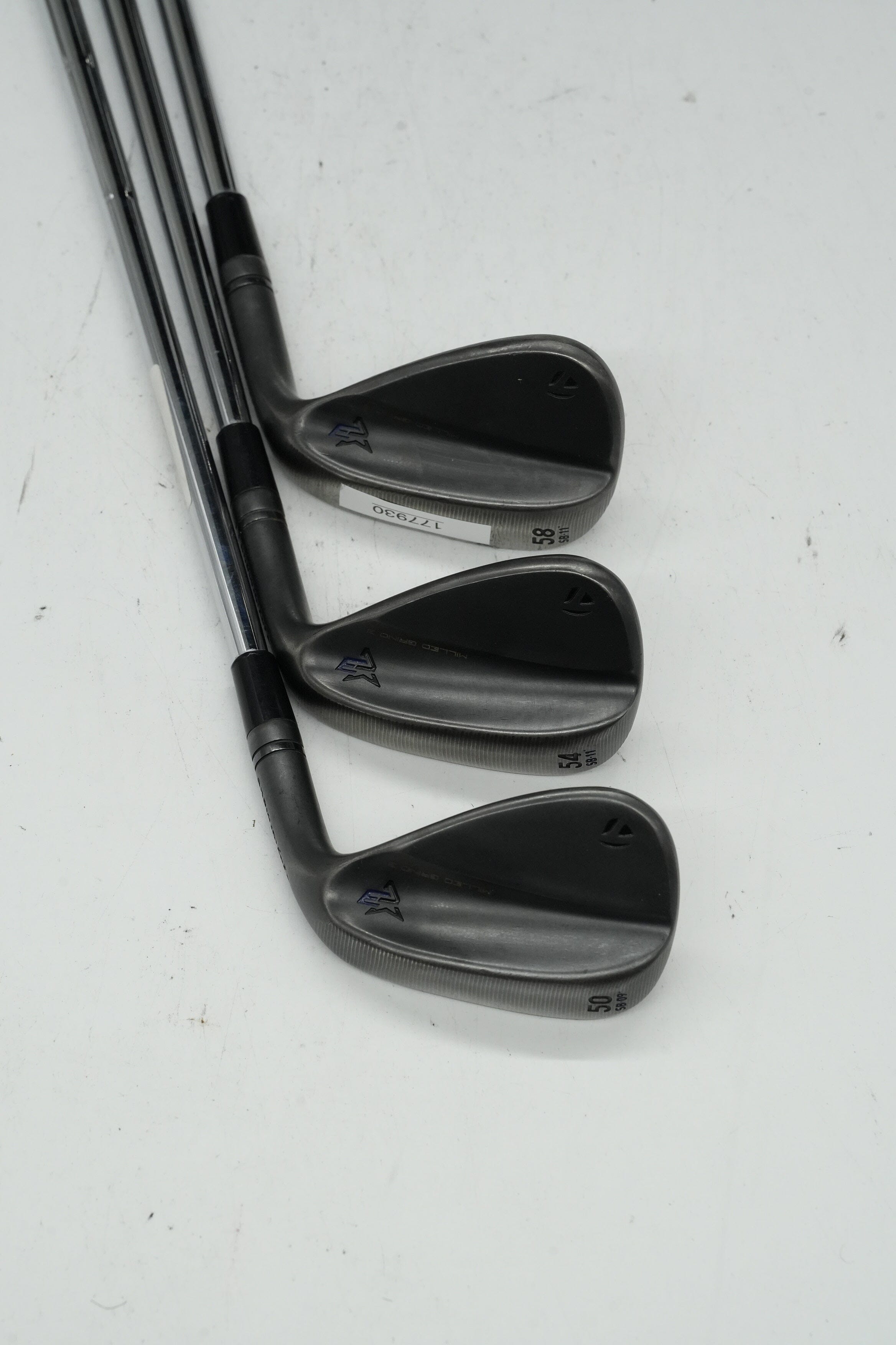 TaylorMade MG3 Black 50, 54, 58 Degree Wedge Set S Flex Golf Clubs GolfRoots