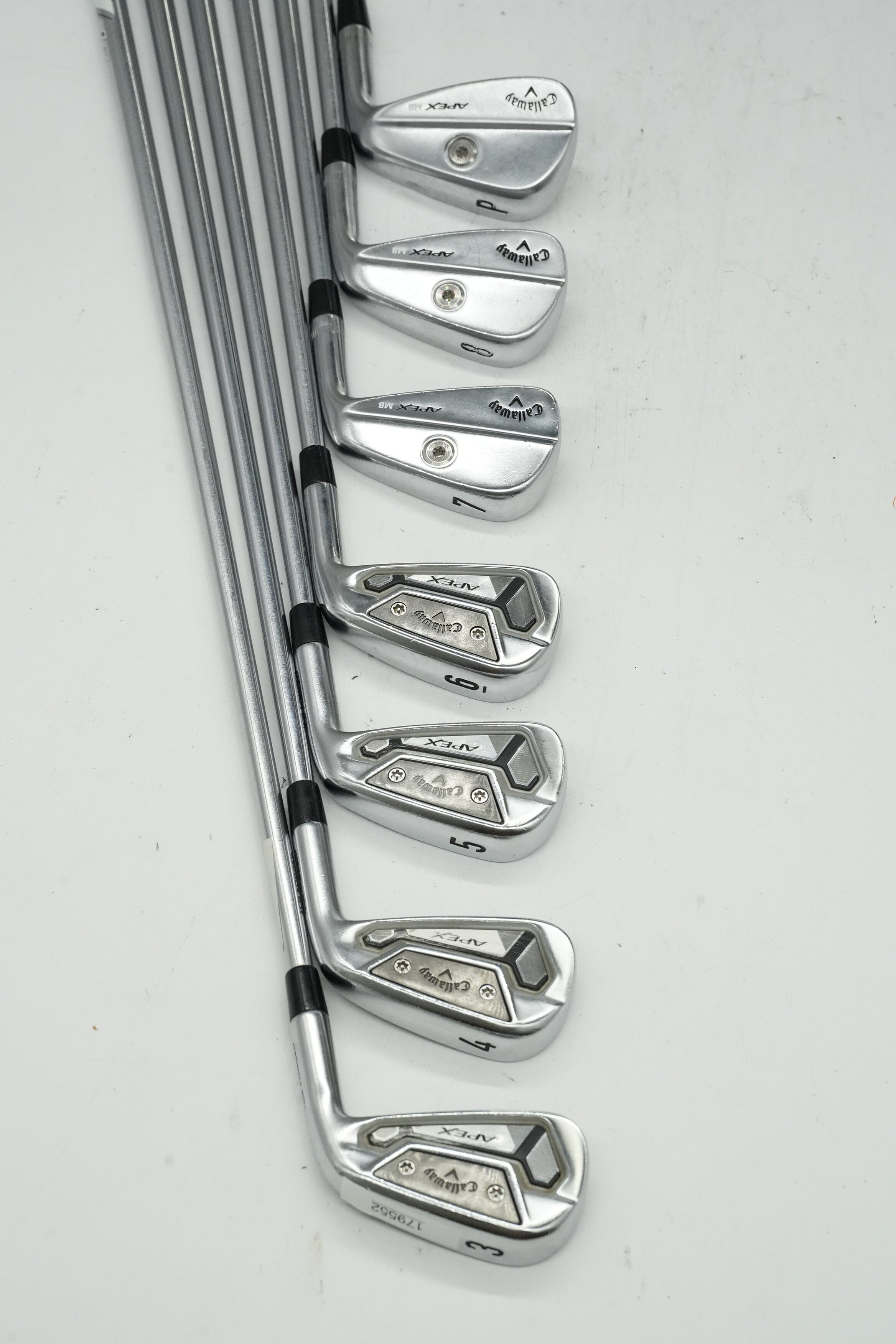 Callaway Apex TCB/MB Combo 3-8, PW Iron Set X Flex +0.5" Golf Clubs GolfRoots