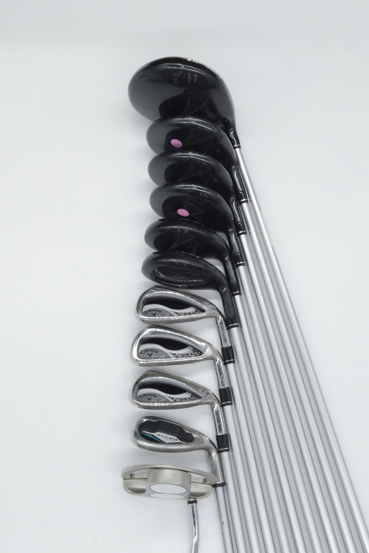 Women's *Dented* Callaway Solaire (No 8 iron) Mixed Full Set W Flex -0.5"