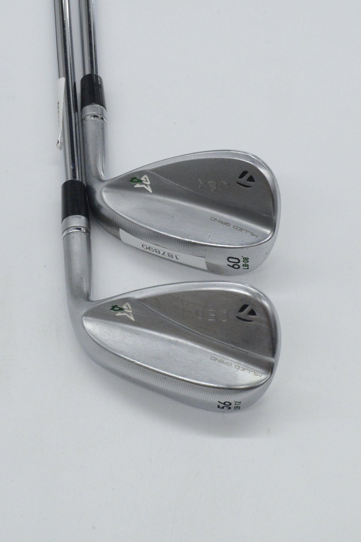 TaylorMade Milled Grind 4 Satin Chrome 56 & 60 Degree Wedge Set S Flex Golf Clubs GolfRoots