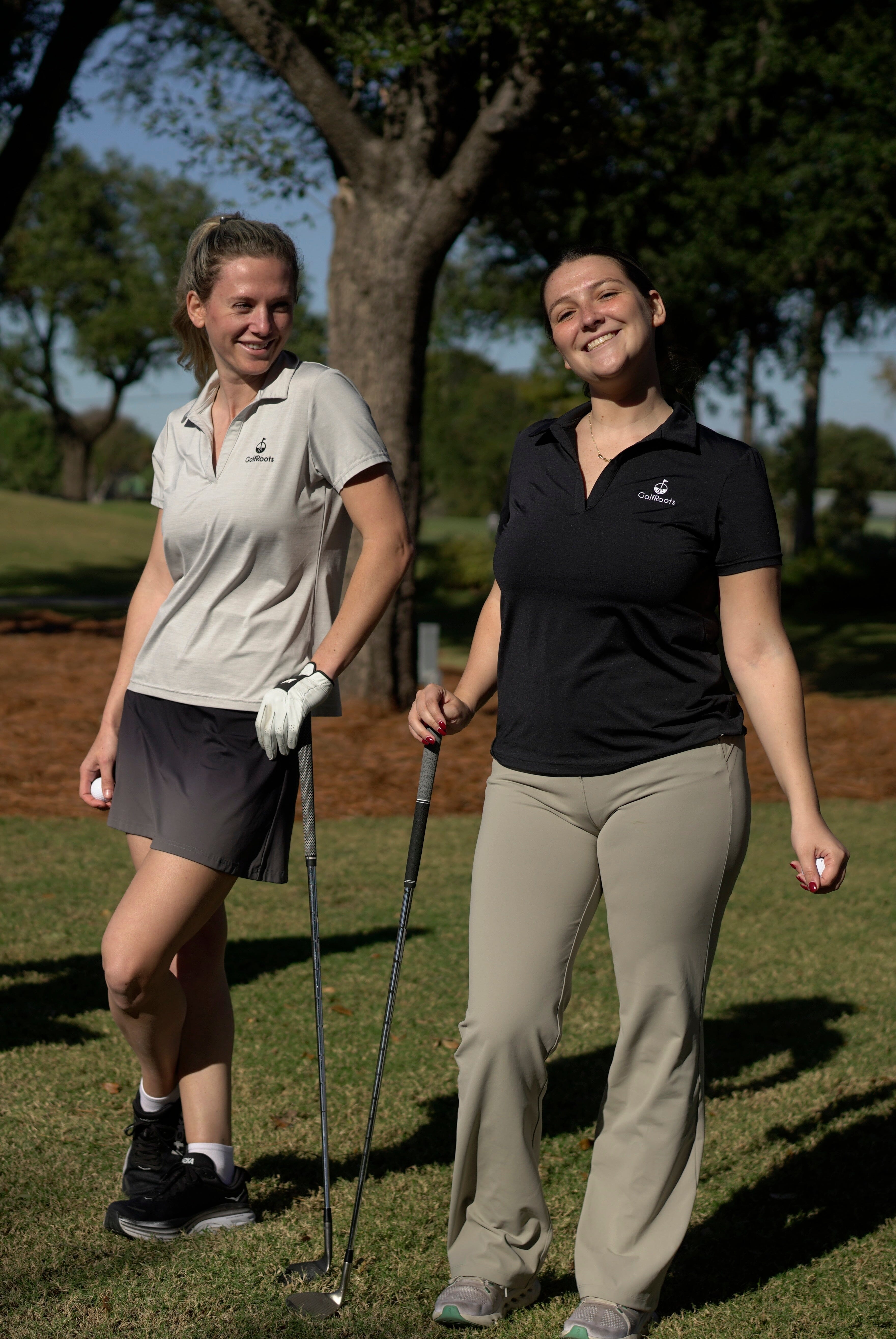 GolfRoots Women's V-Neck Polo GolfRoots
