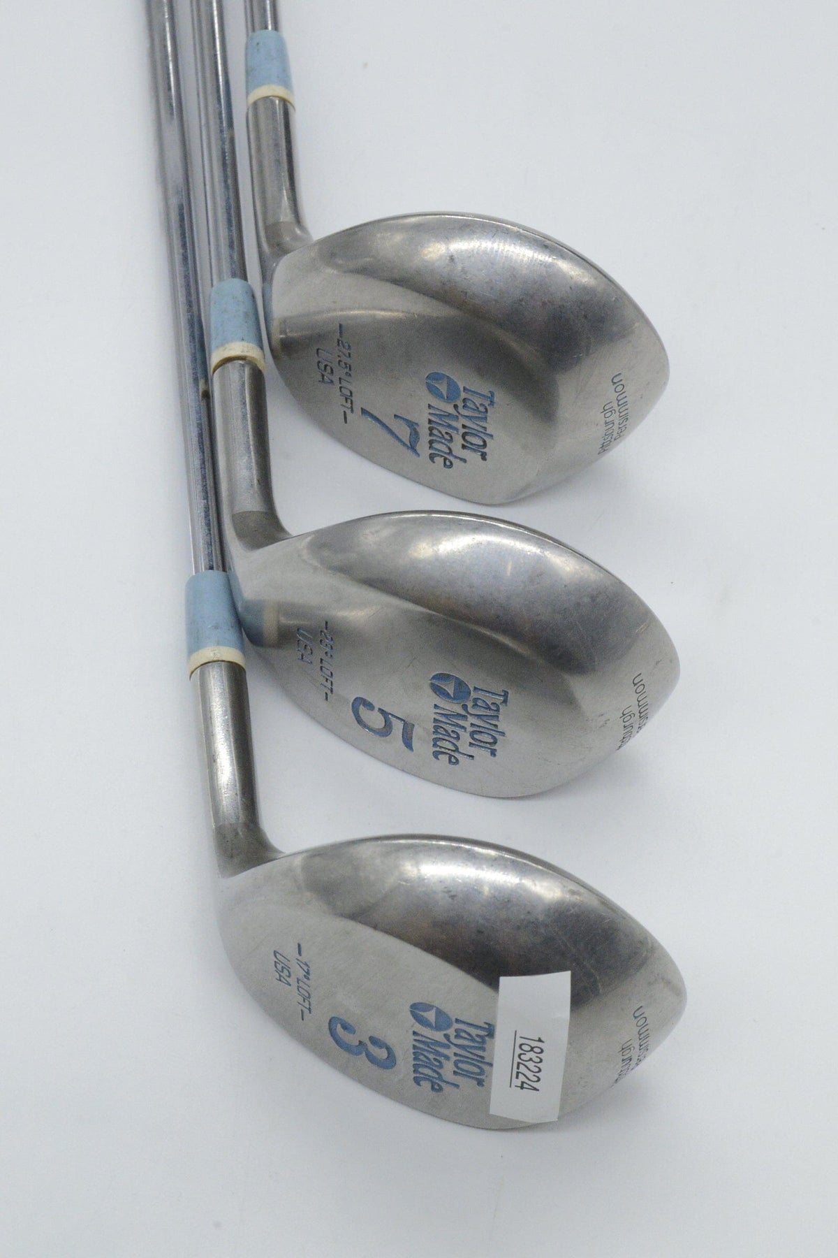 TaylorMade USA 3W, 5W, 7W Wood Set SR Flex Golf Clubs GolfRoots
