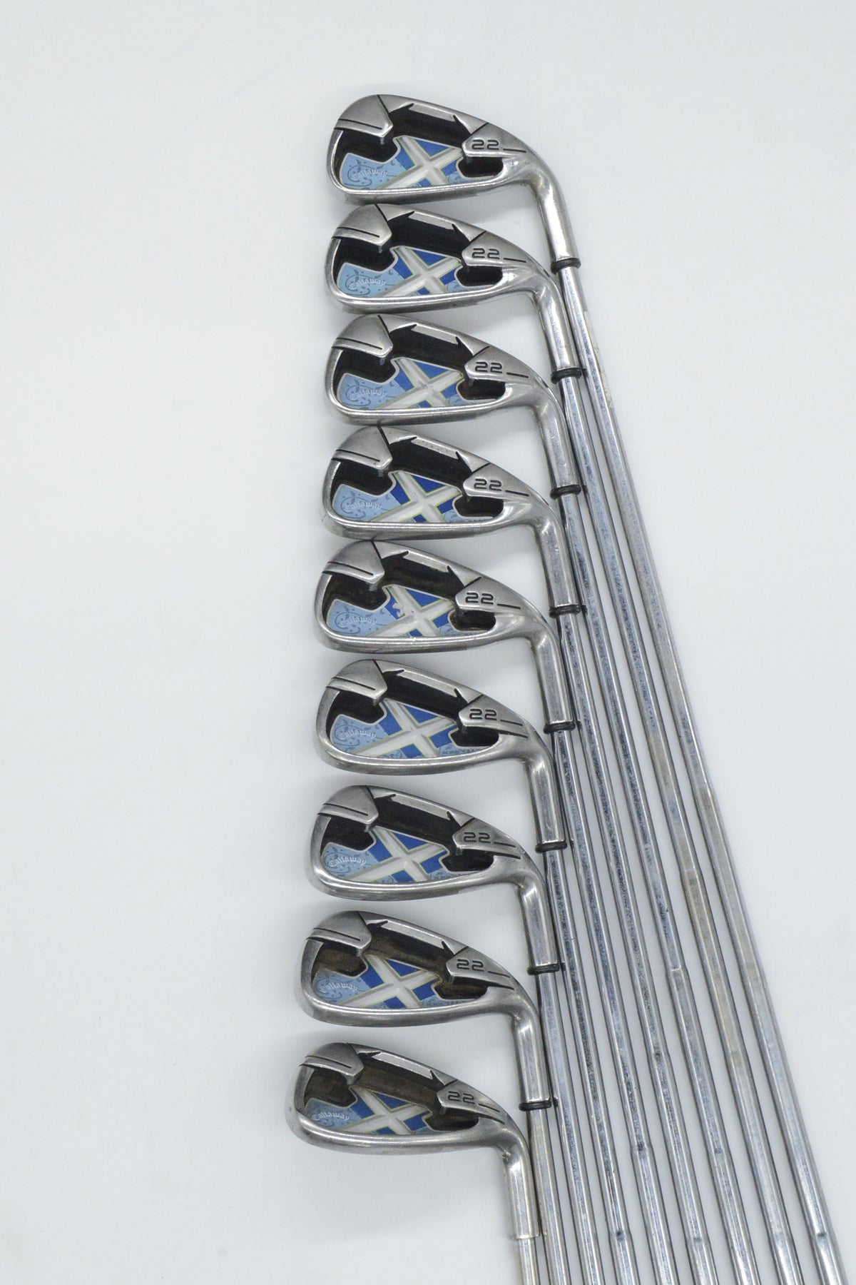 Callaway X-22 3-PW, SW Iron Set S Flex Std Length